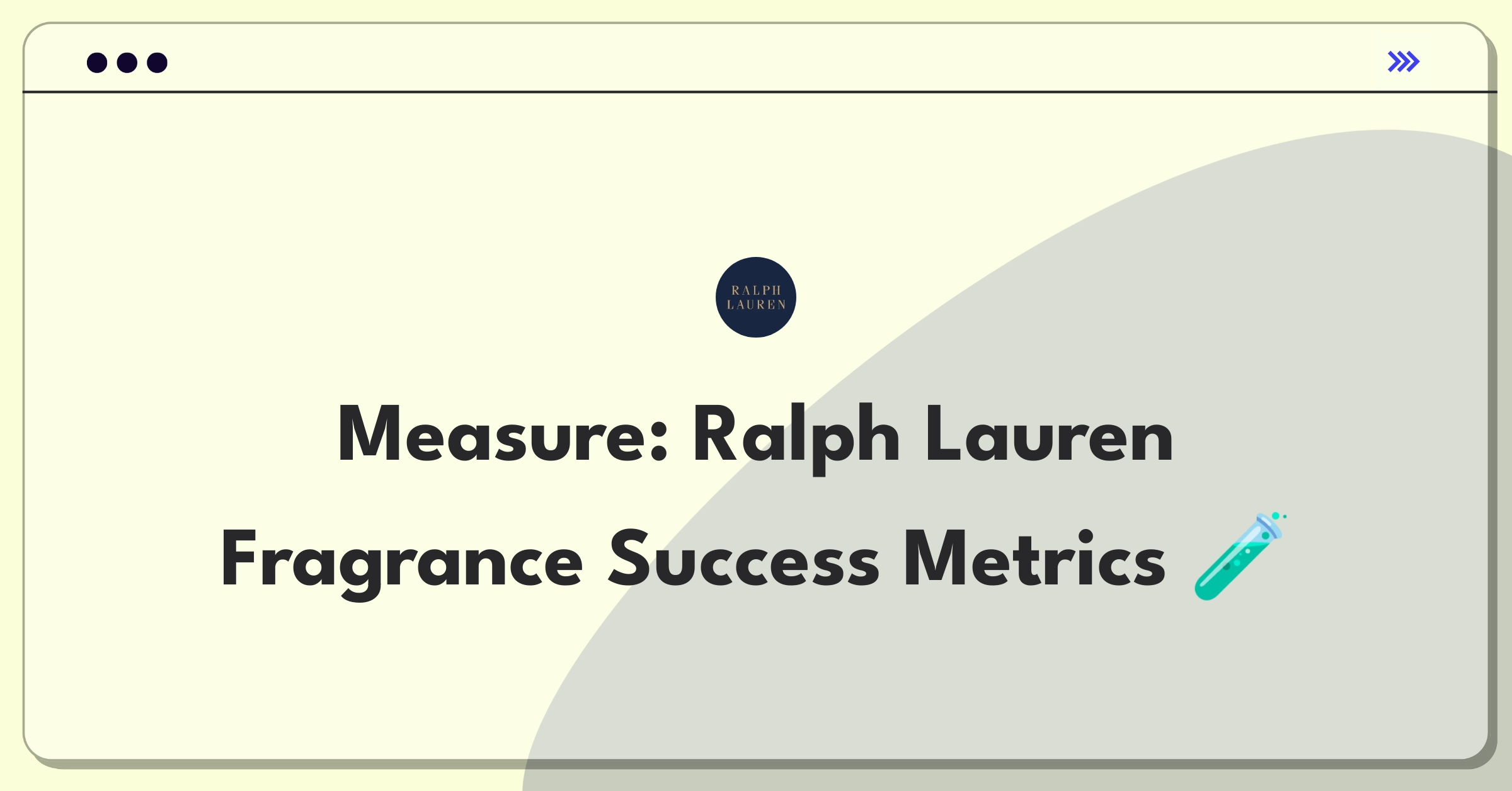 Product Management Metrics Question: Defining success for Ralph Lauren's luxury fragrance collection