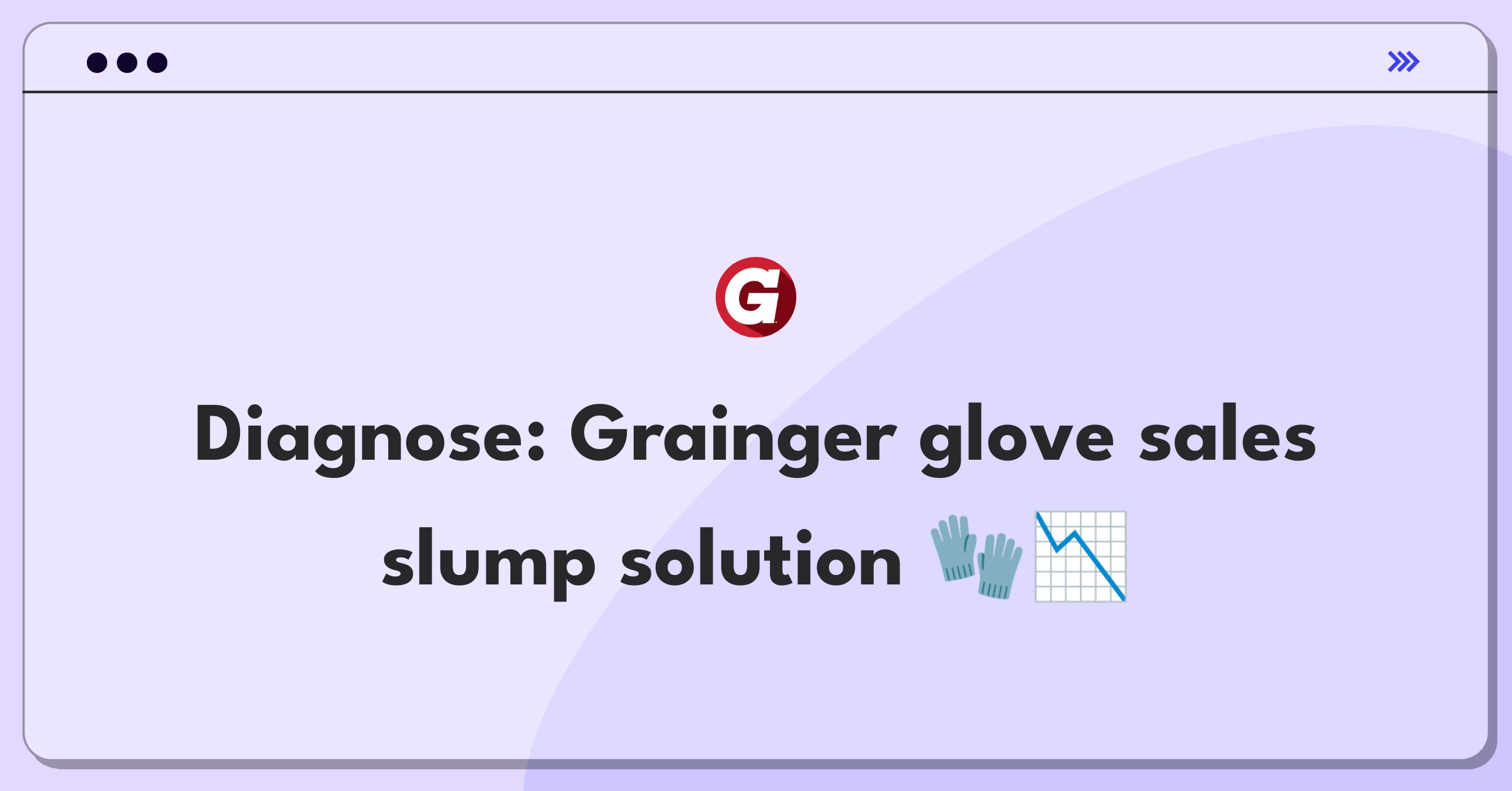 Product Management Root Cause Analysis Question: Investigating Grainger's safety glove sales volume decline