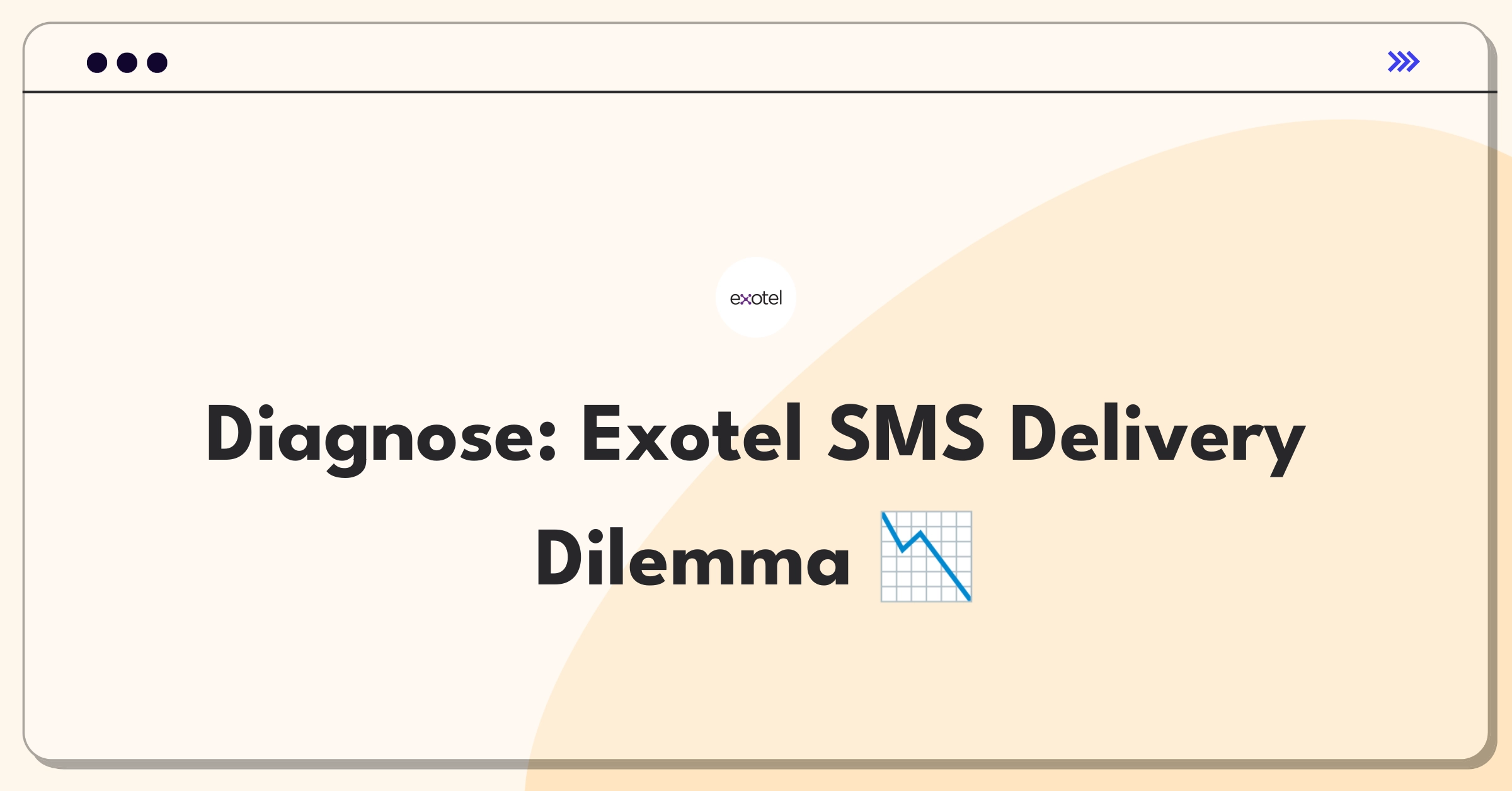 Product Management Root Cause Analysis Question: Investigating enterprise SMS delivery rate decline for Exotel