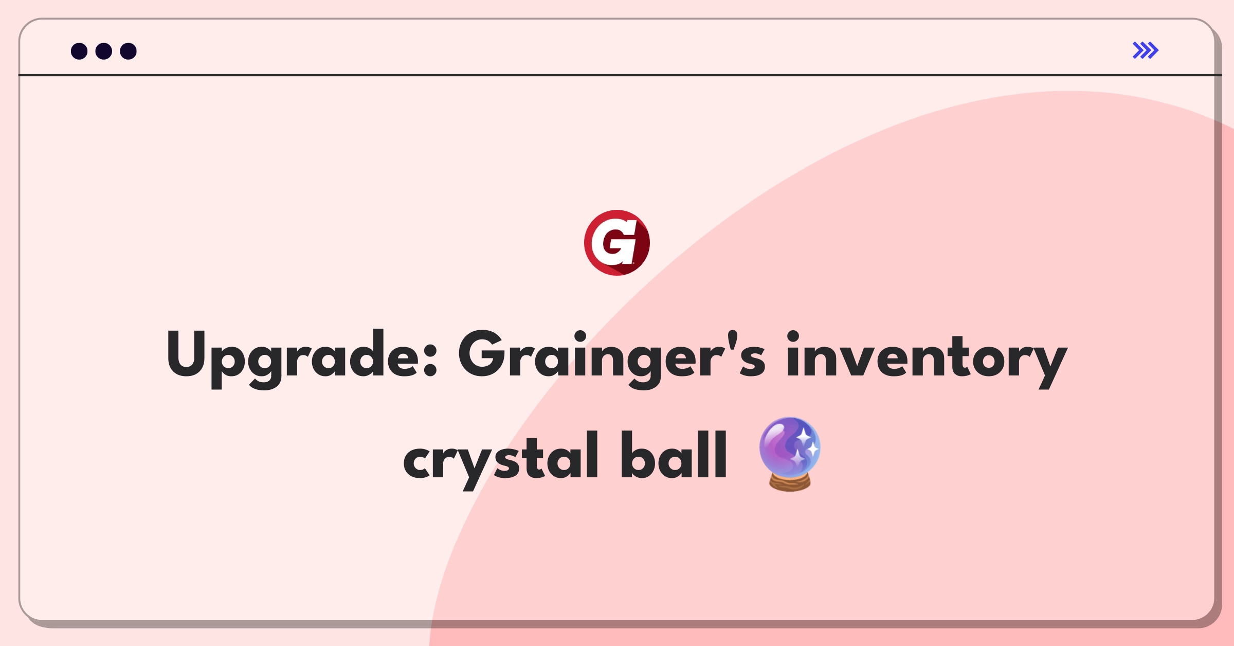 Product Management Improvement Question: Grainger inventory management system upgrade to prevent stockouts