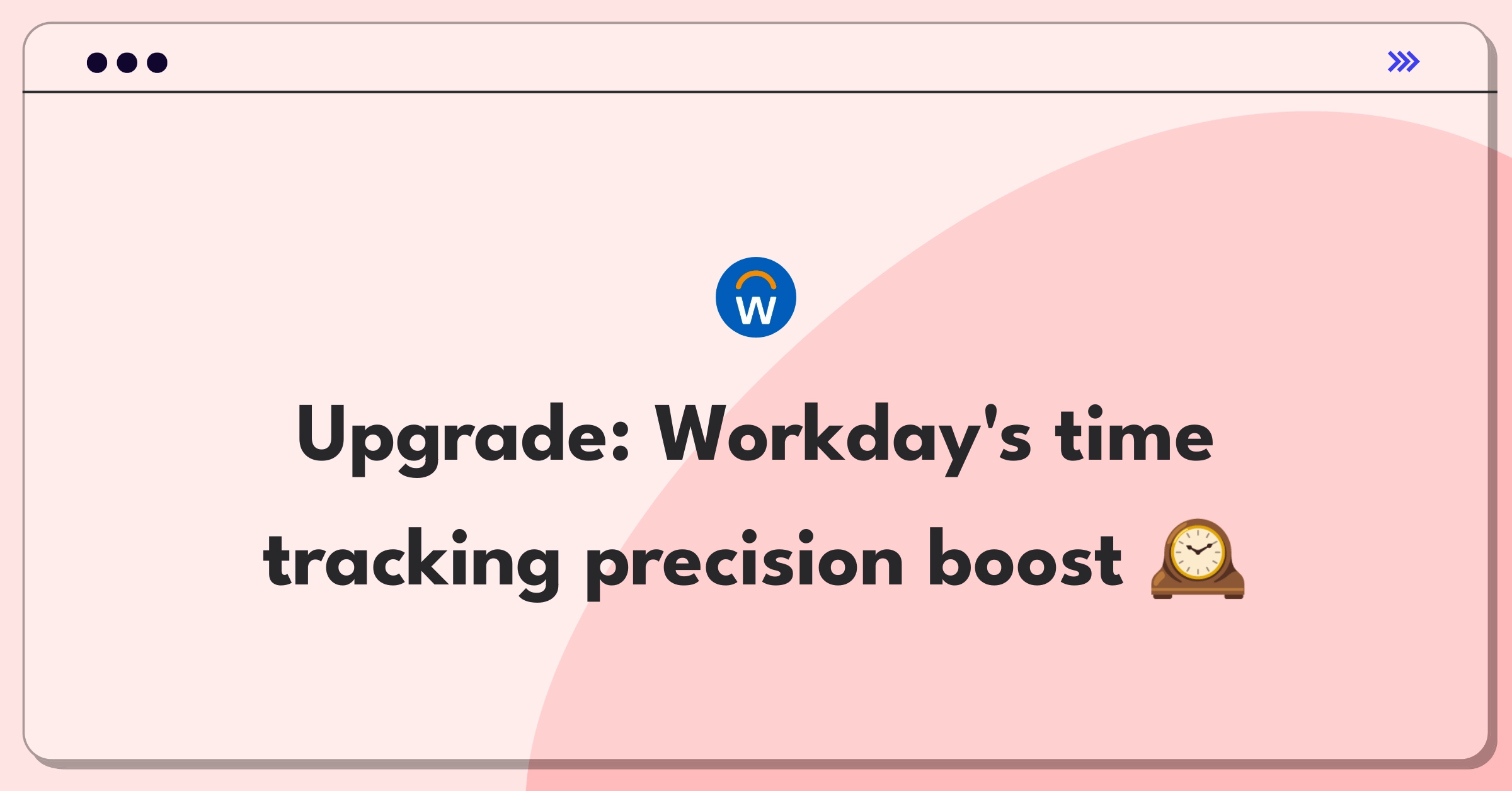 Product Management Feature Improvement Question: Enhancing Workday's time tracking system for accuracy and user experience