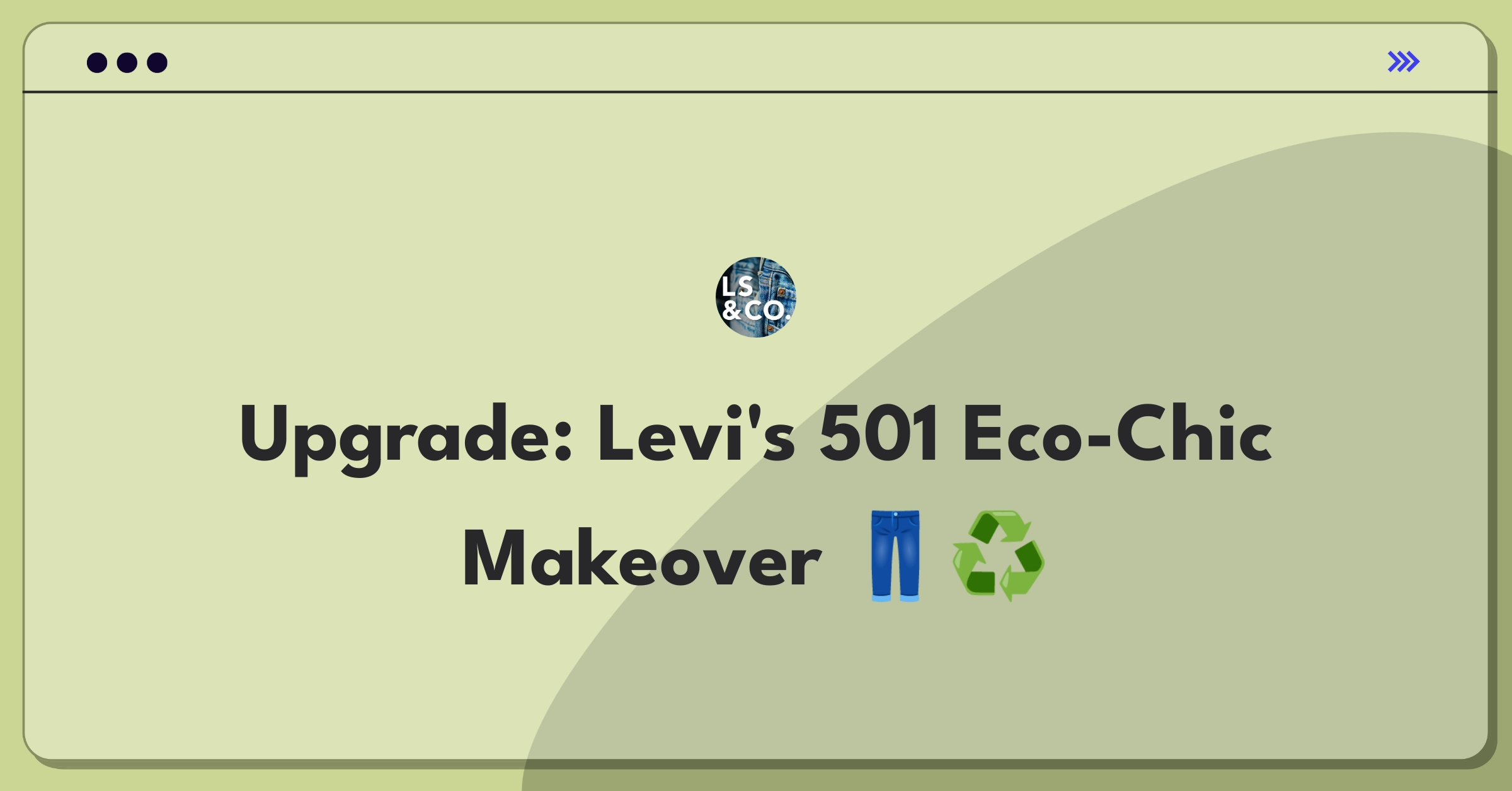 Product Management Improvement Question: Reimagining Levi's 501 jeans for sustainability-conscious young consumers