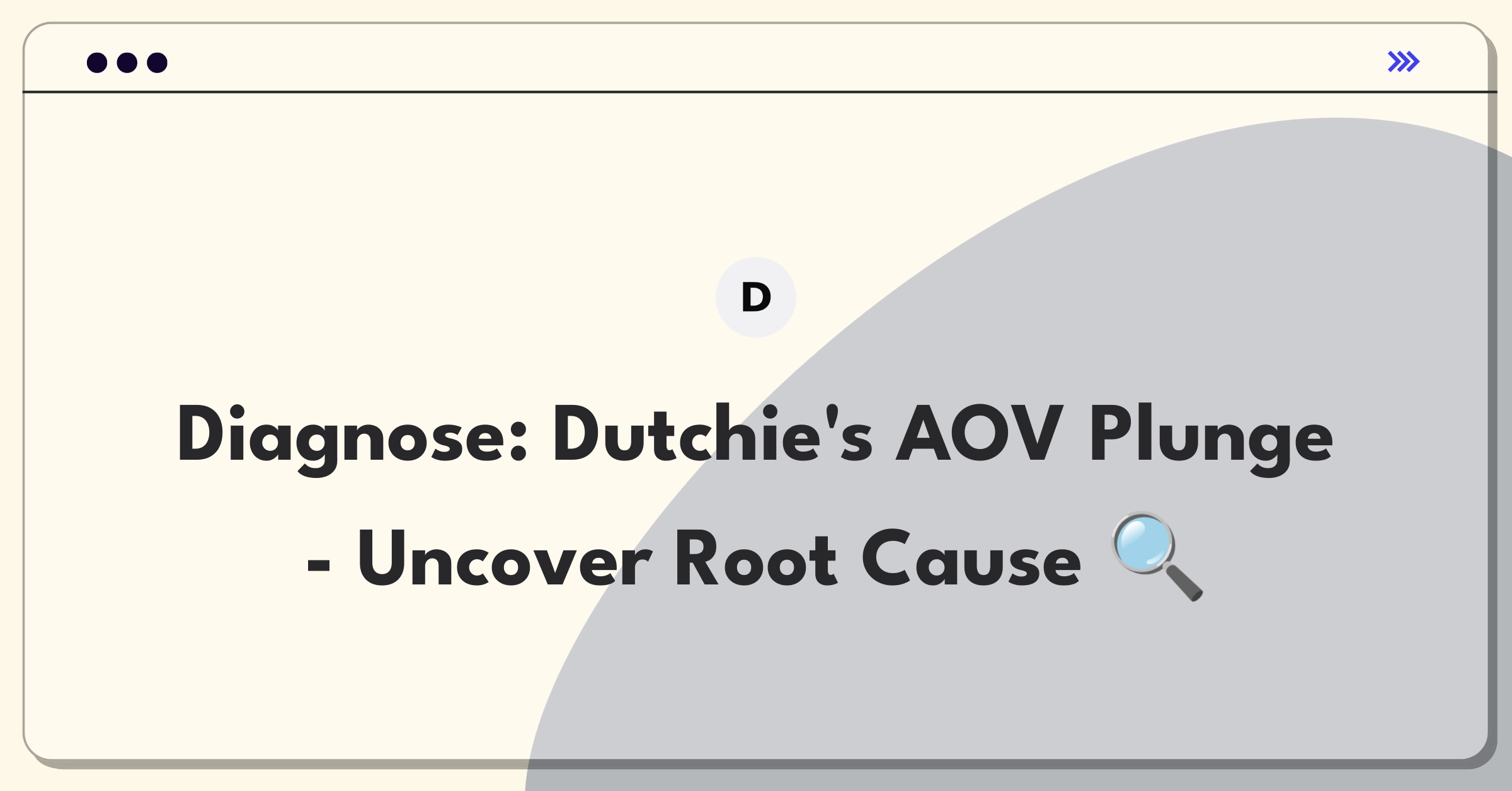 Product Management Root Cause Analysis Question: Investigating sudden e-commerce average order value decline in cannabis industry