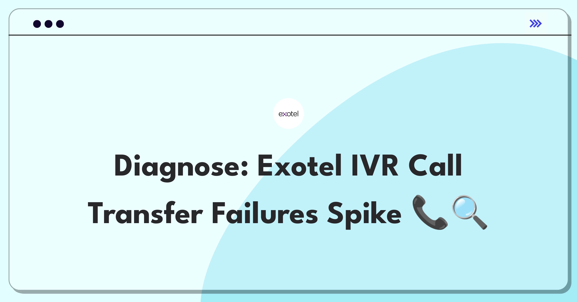 Product Management Root Cause Analysis Question: Investigating sudden increase in IVR call transfer failures for cloud telephony system