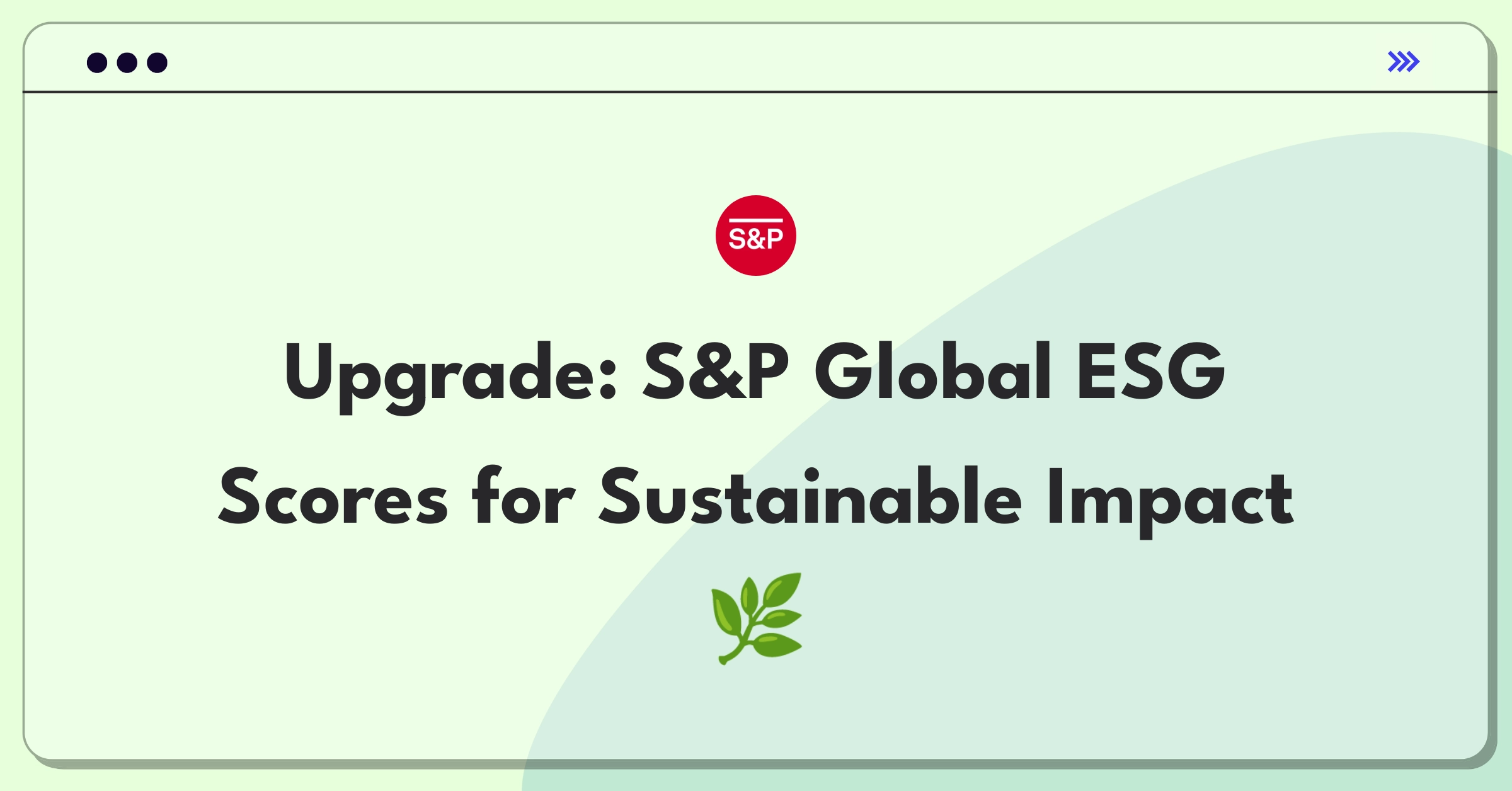 Product Management Improvement Question: Enhancing S&P Global's ESG scoring methodology for better sustainability assessment