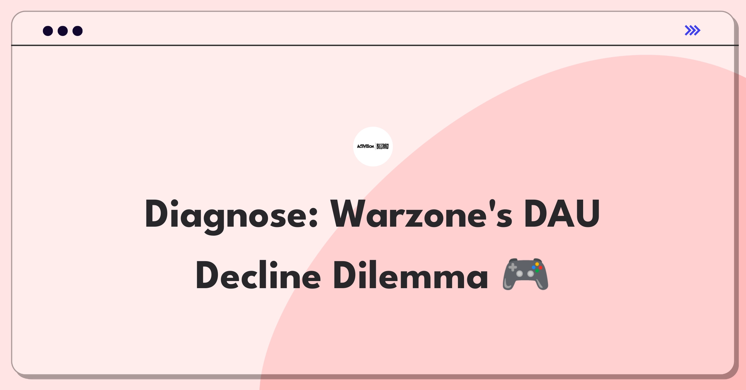 Product Management Root Cause Analysis Question: Investigating Call of Duty: Warzone's daily active user drop