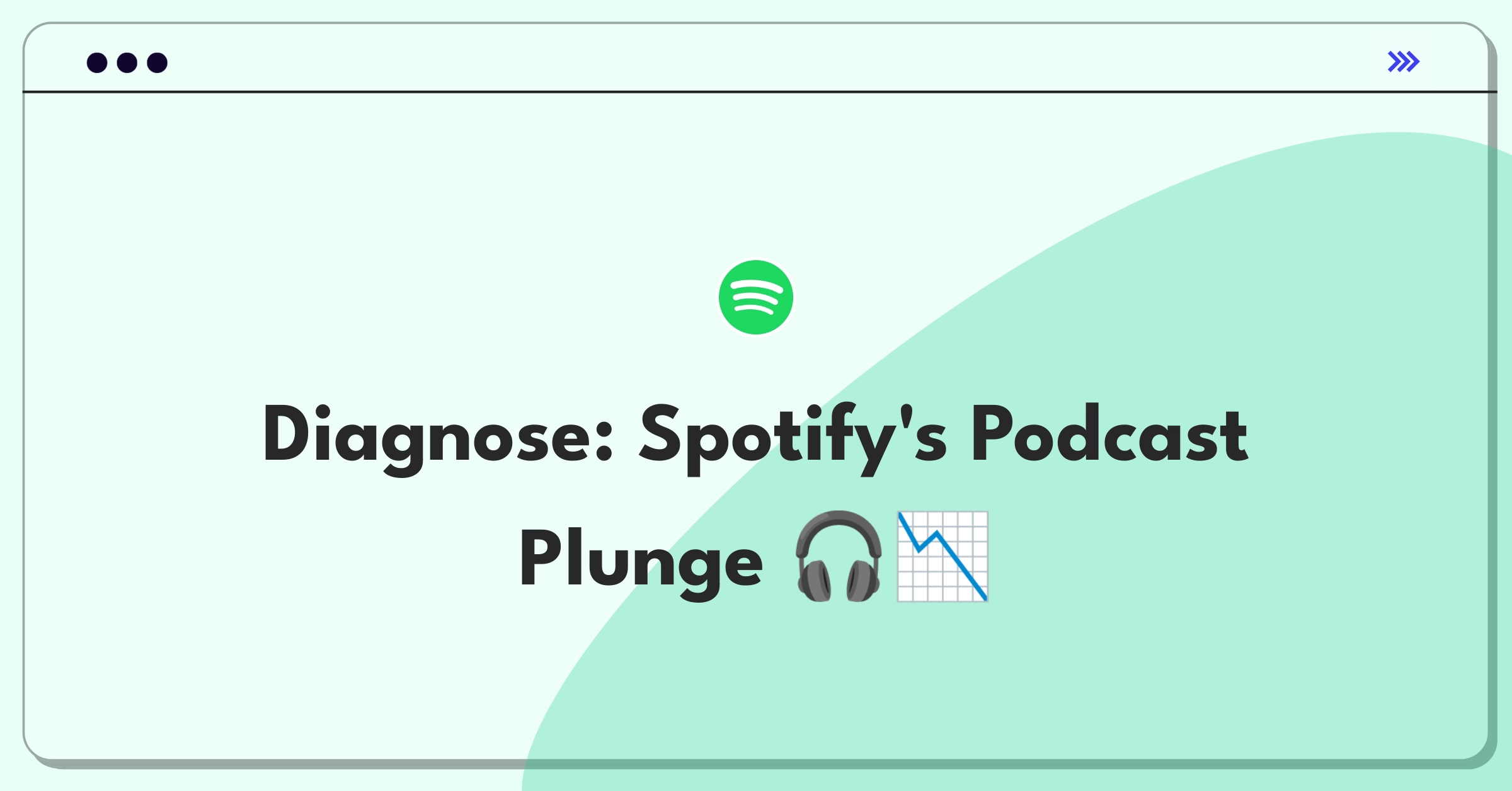 Product Management Root Cause Analysis Question: Investigating sudden drop in Spotify podcast listening time for young users