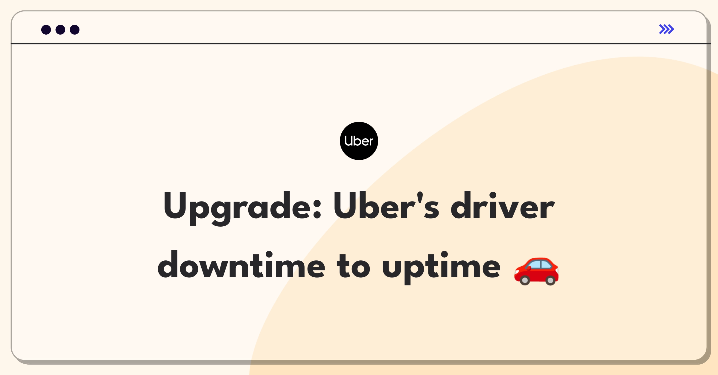 Product Management Improvement Question: Optimizing Uber driver waiting times for increased efficiency