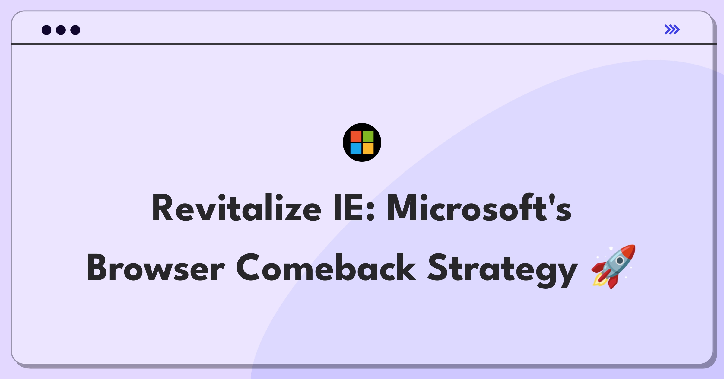 Product Management Strategy Question: Increase Internet Explorer usage as Microsoft CEO