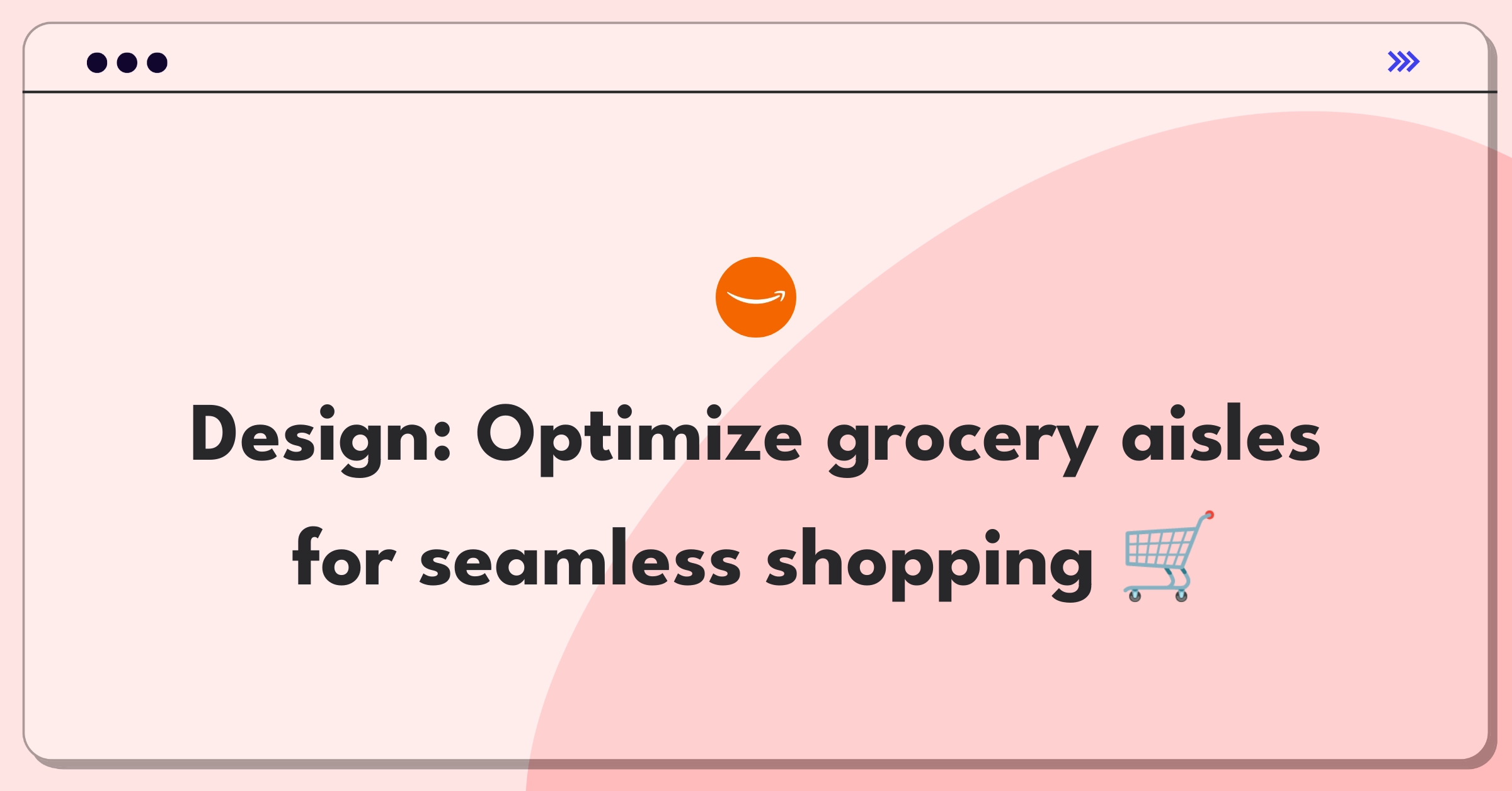 Product Management Design Question: Grocery store aisle layout optimization for improved customer experience