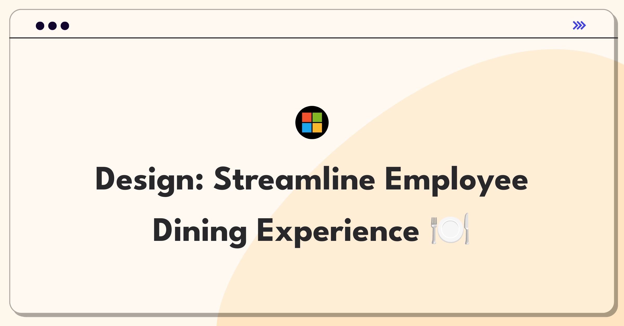 Product Management Design Question: Cafeteria app for employees with focus on efficiency and user experience