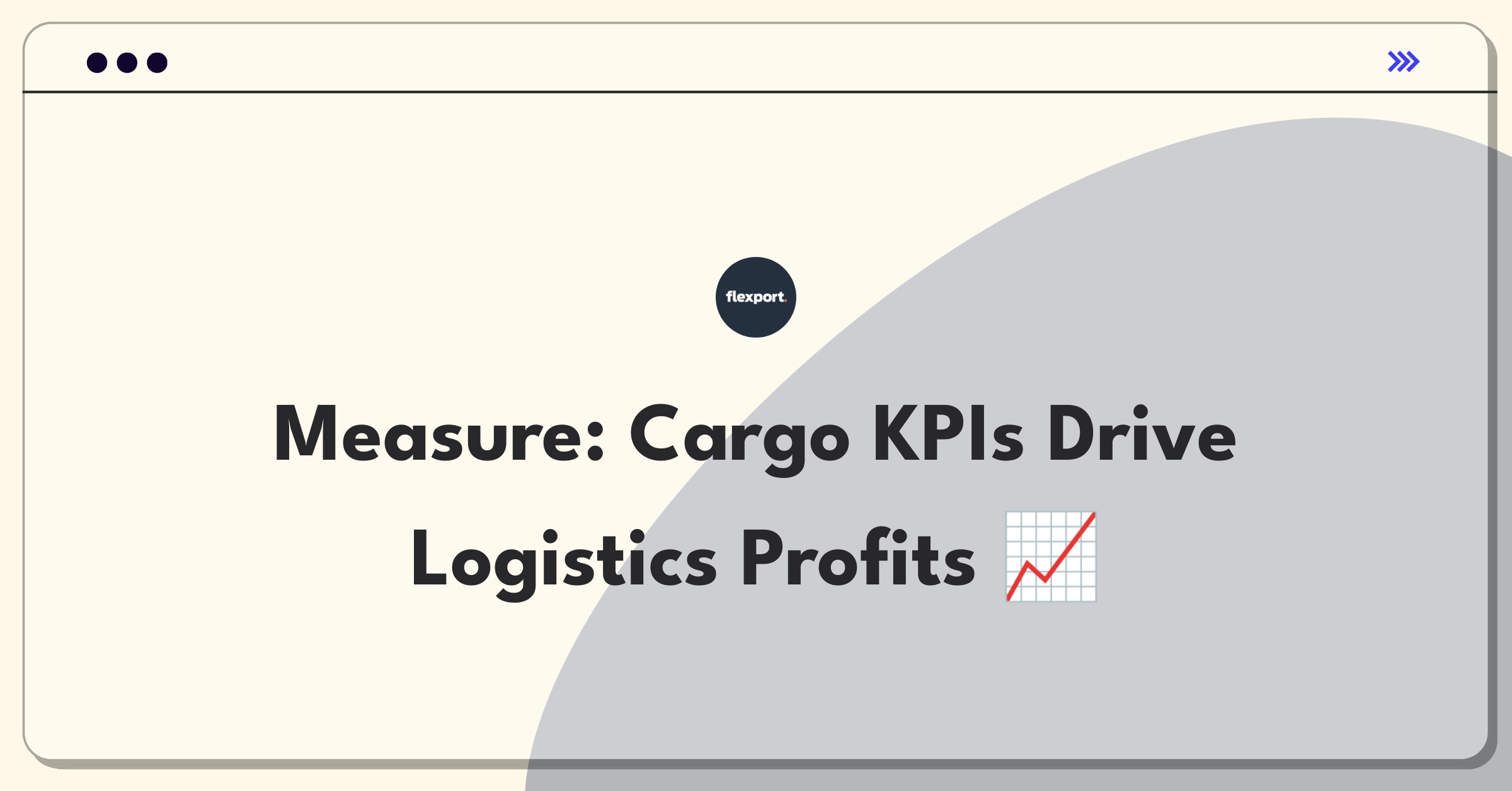 Product Management Success Metrics Question: Logistics company revenue and profit improvement strategies with KPIs