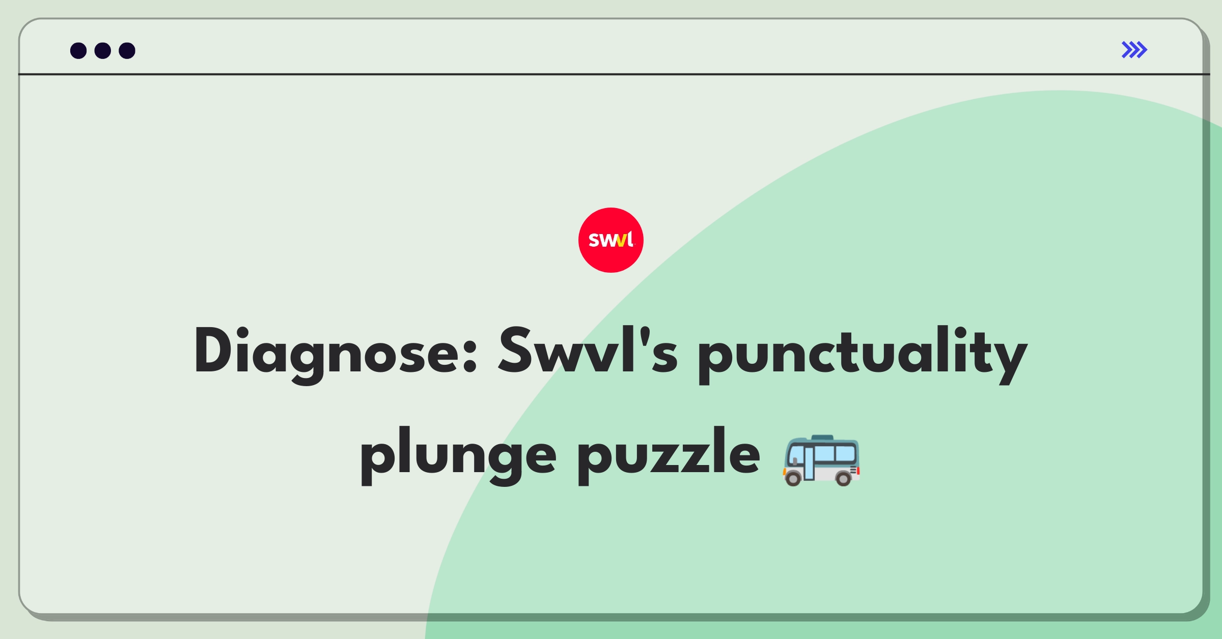 Product Management Root Cause Analysis Question: Investigating decline in bus service punctuality