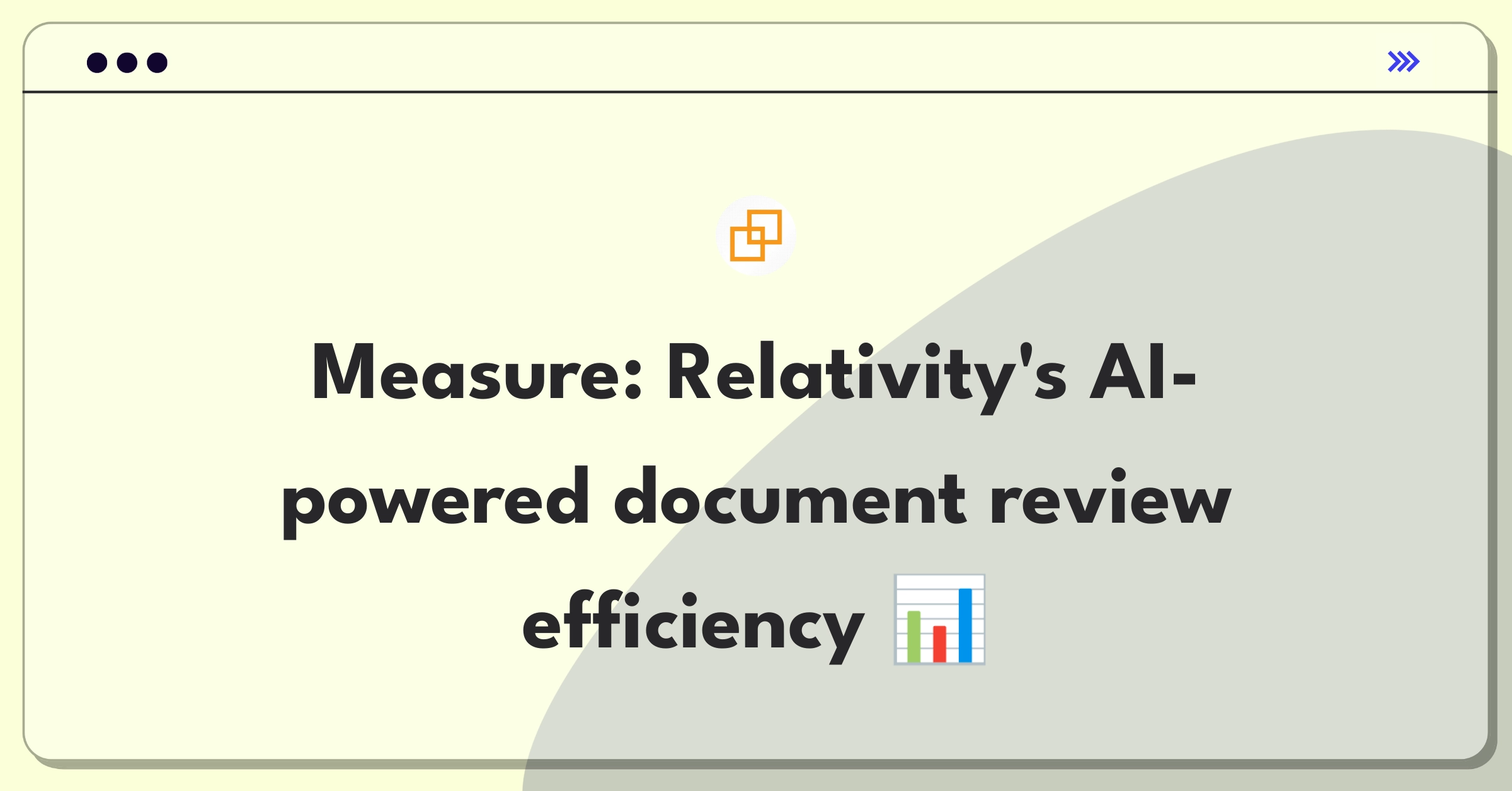 Product Management Analytics Question: Evaluating AI-powered document review metrics for legal tech