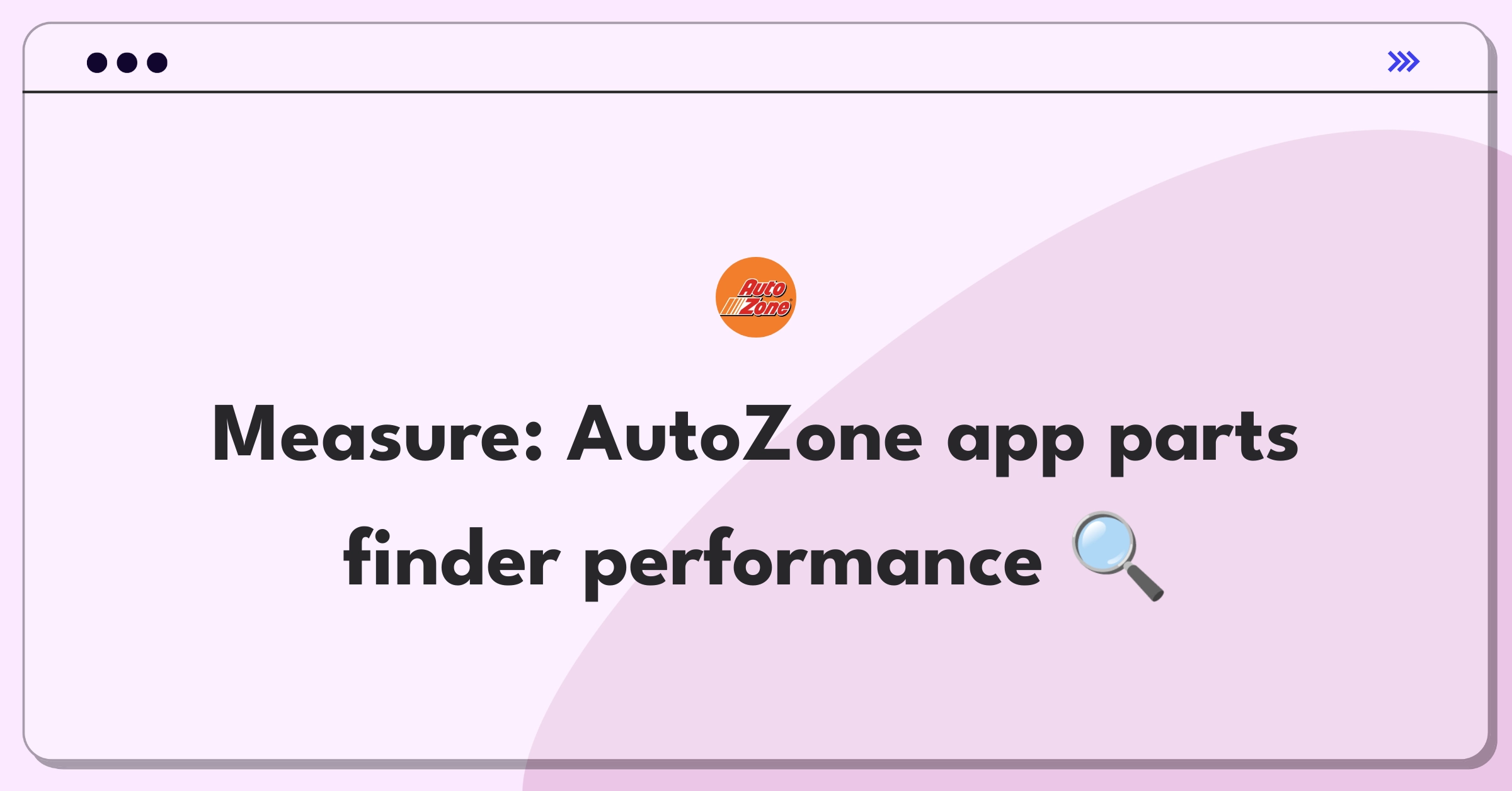 Product Management Analytics Question: Measuring success of AutoZone's mobile app for auto parts search and ordering