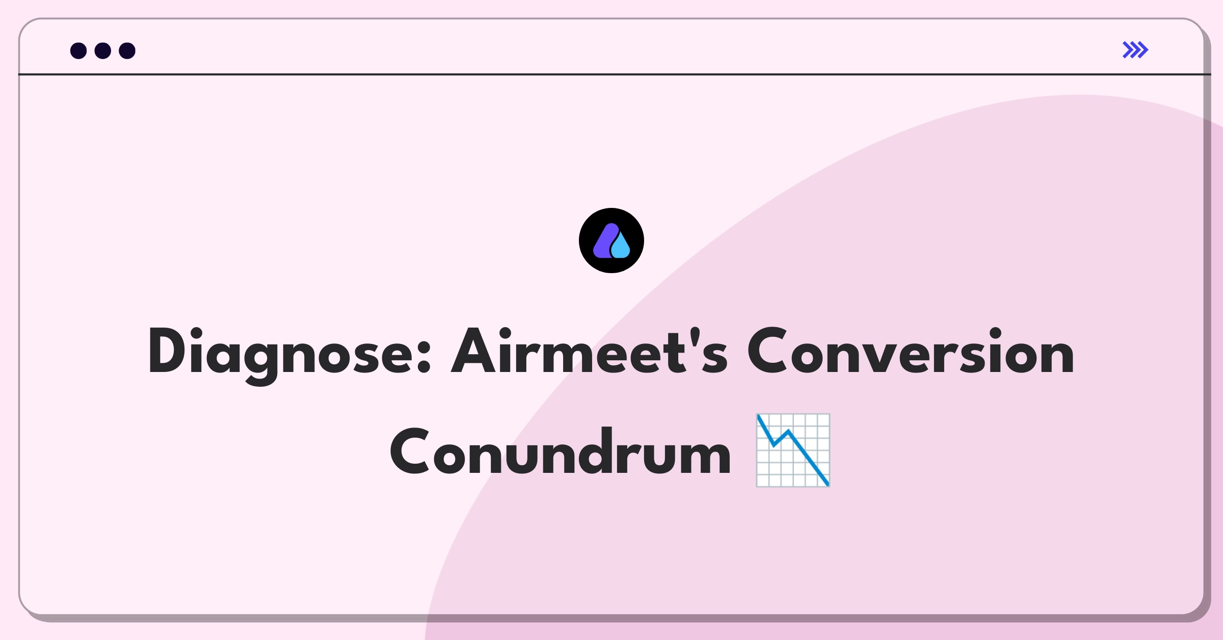 Product Management Root Cause Analysis Question: Investigating Airmeet's event registration conversion rate decline