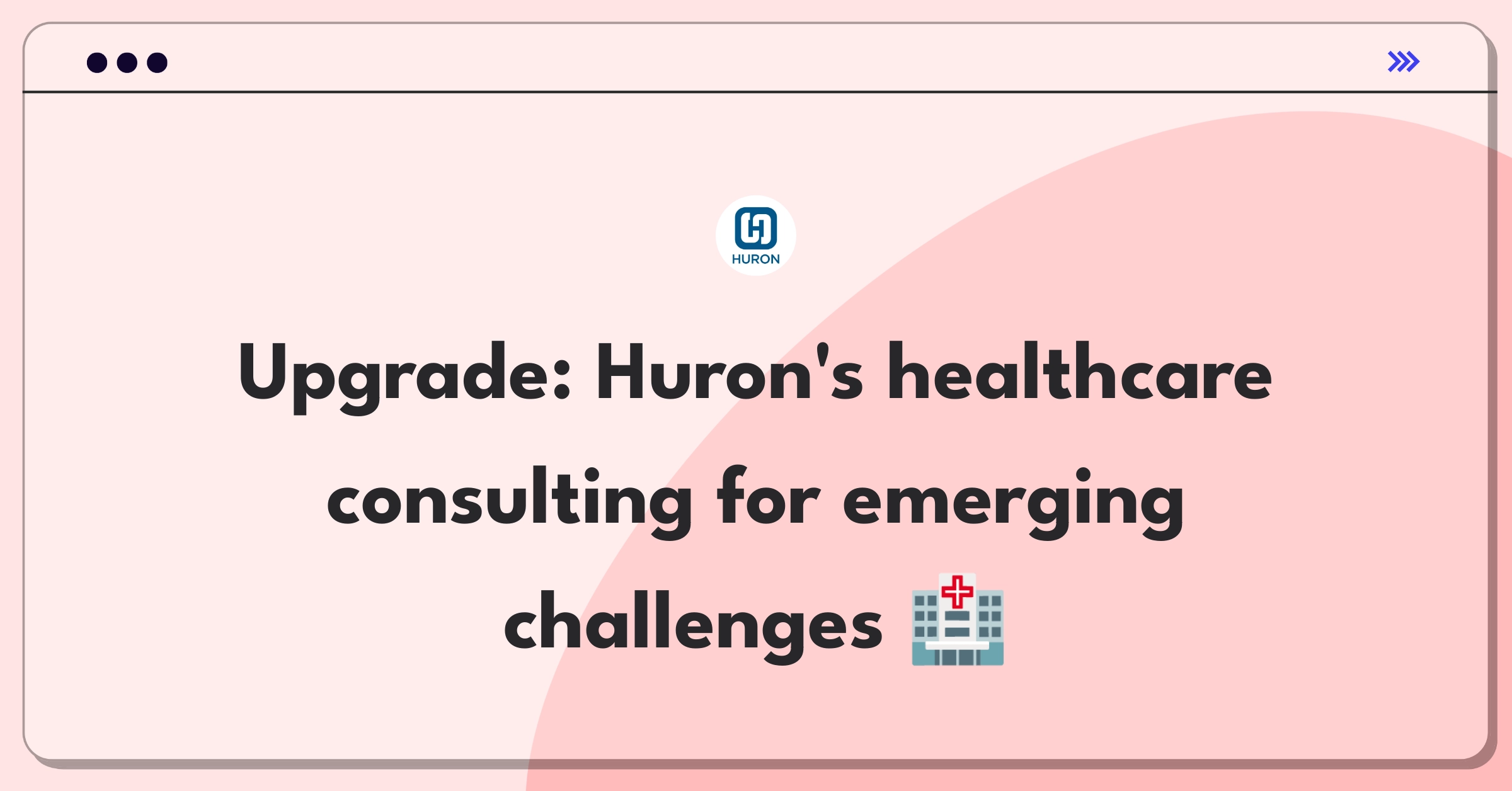 Product Management Strategy Question: Enhancing healthcare consulting services to address industry challenges