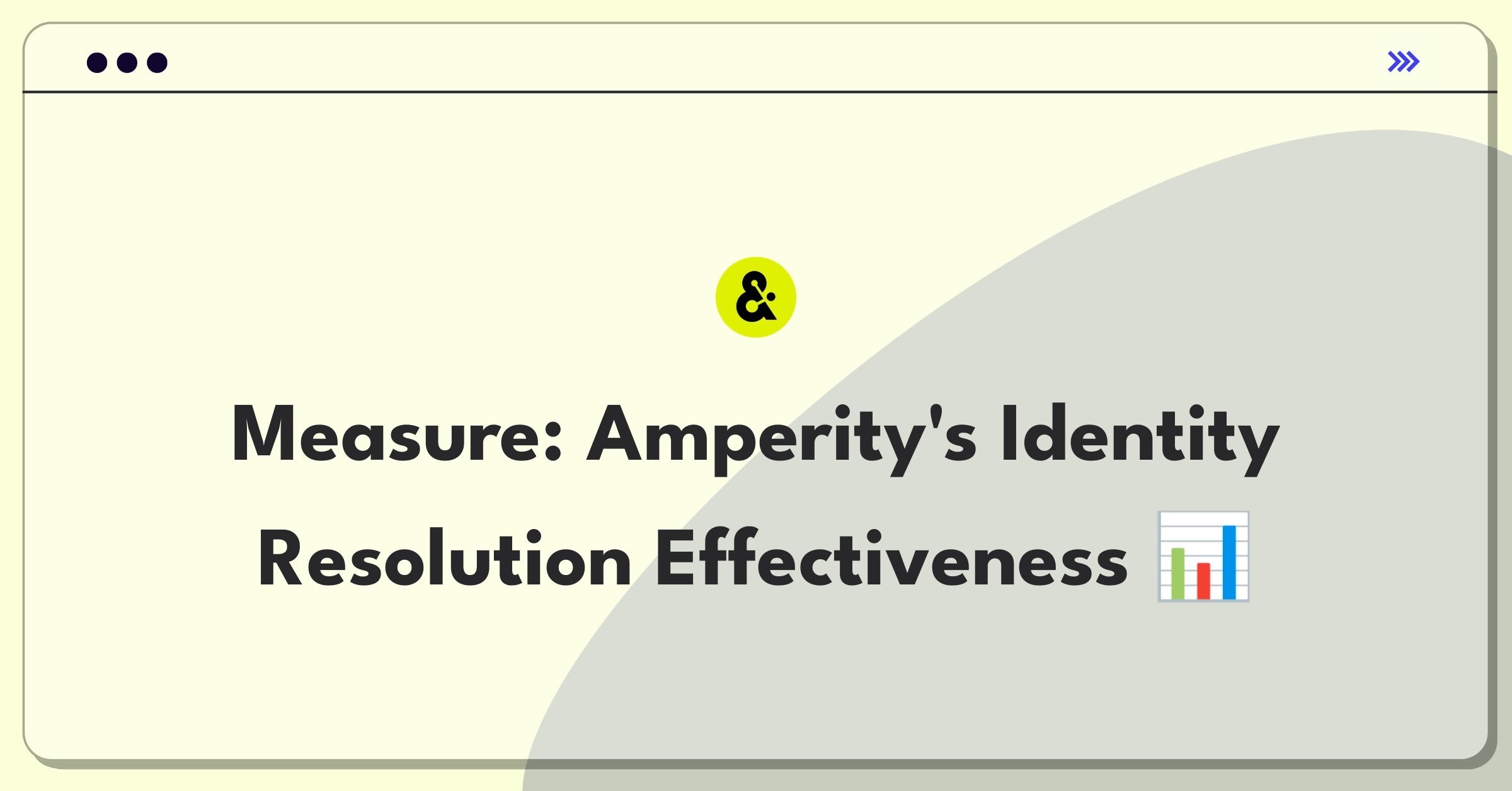 Product Management Analytics Question: Evaluating metrics for Amperity's Identity Resolution feature in a CDP