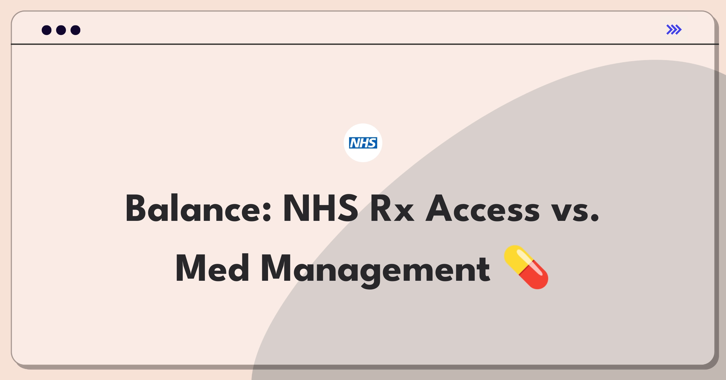 Product Management Trade-Off Question: NHS prescription services balancing online accessibility with medication safety