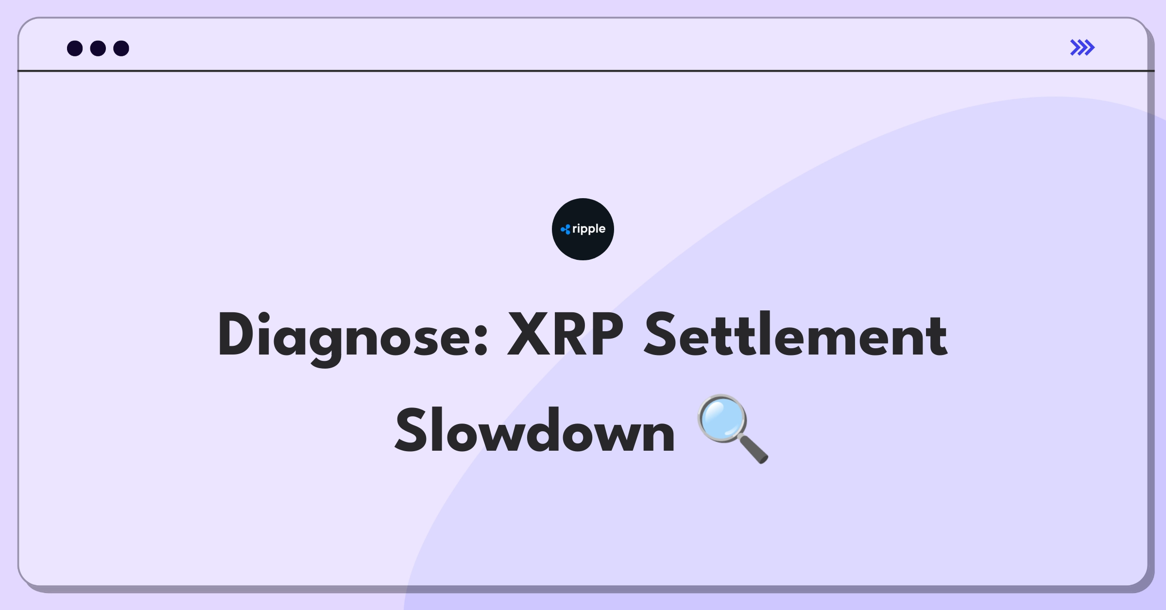 Product Management Root Cause Analysis Question: Investigating increased settlement time for Ripple's XRP cross-border payments