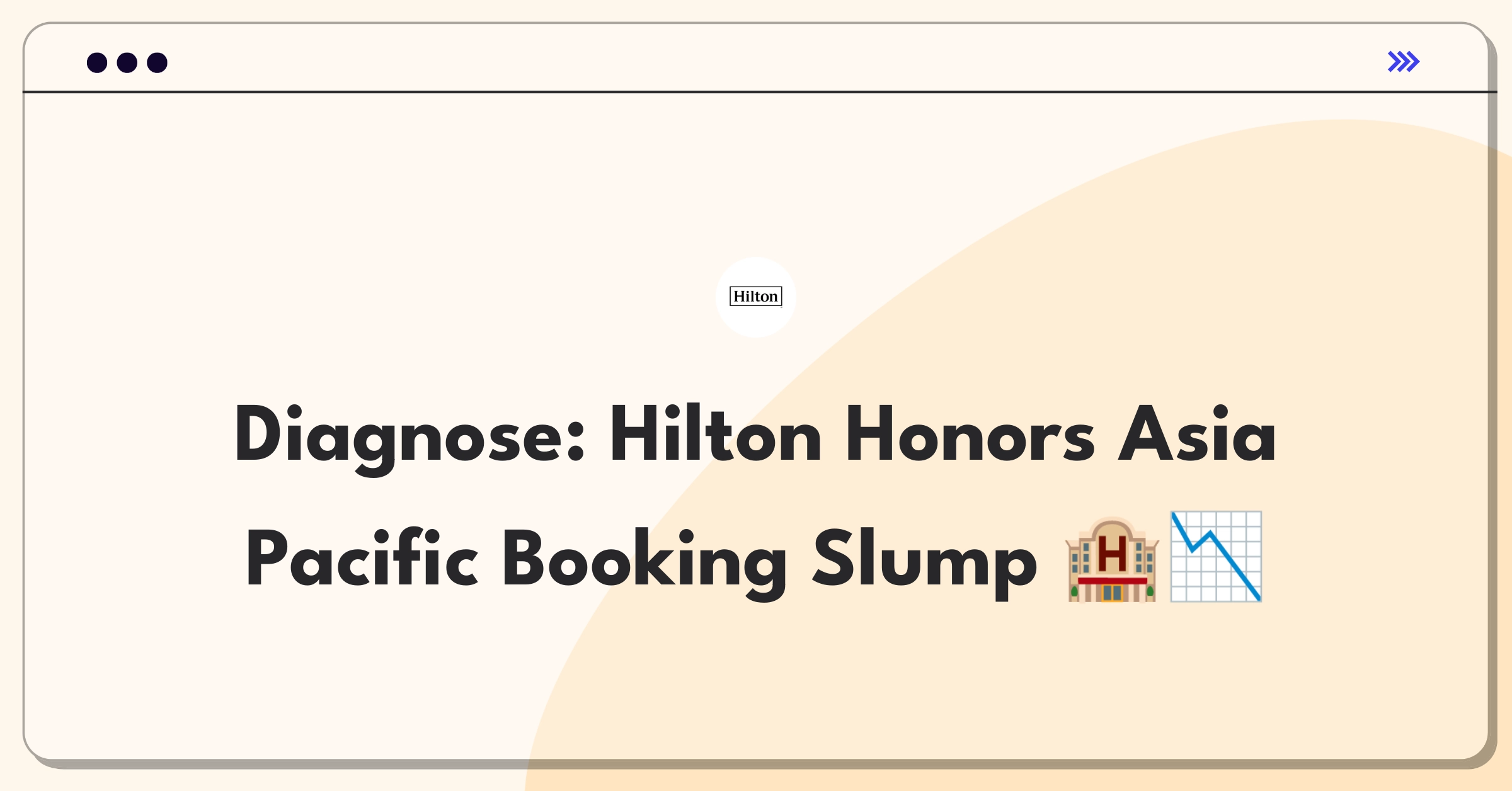 Product Management Root Cause Analysis Question: Hilton Honors member bookings decline in Asia Pacific region