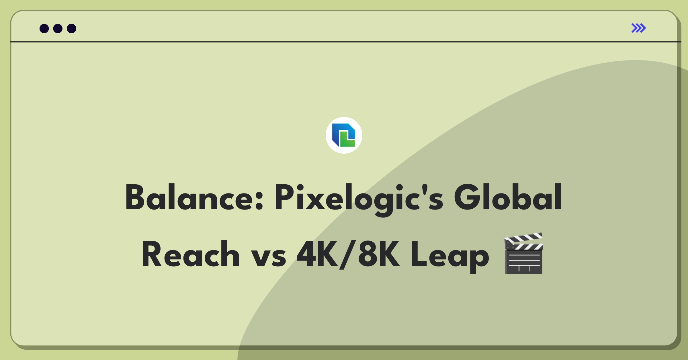 Product Management Trade-Off Question: Pixelogic Media's expansion strategy versus investing in advanced projection technologies