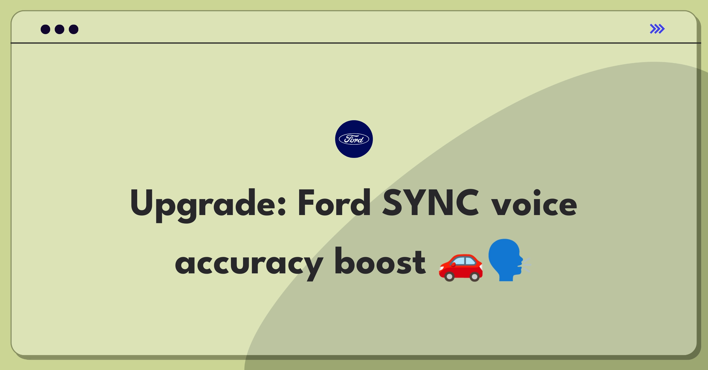 Product Management Improvement Question: Enhancing Ford SYNC infotainment system's voice recognition accuracy