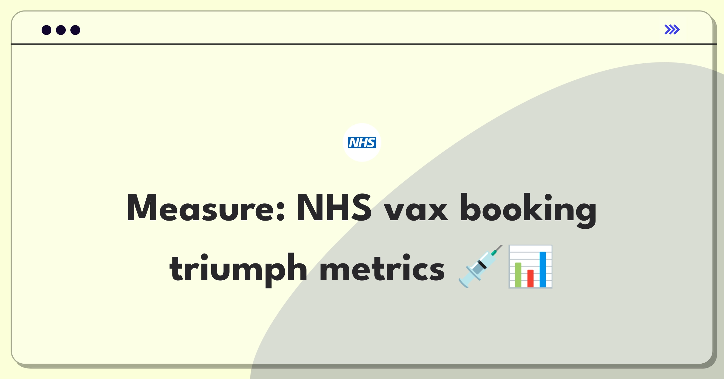 Product Management Success Metrics Question: NHS COVID-19 vaccination booking system success definition