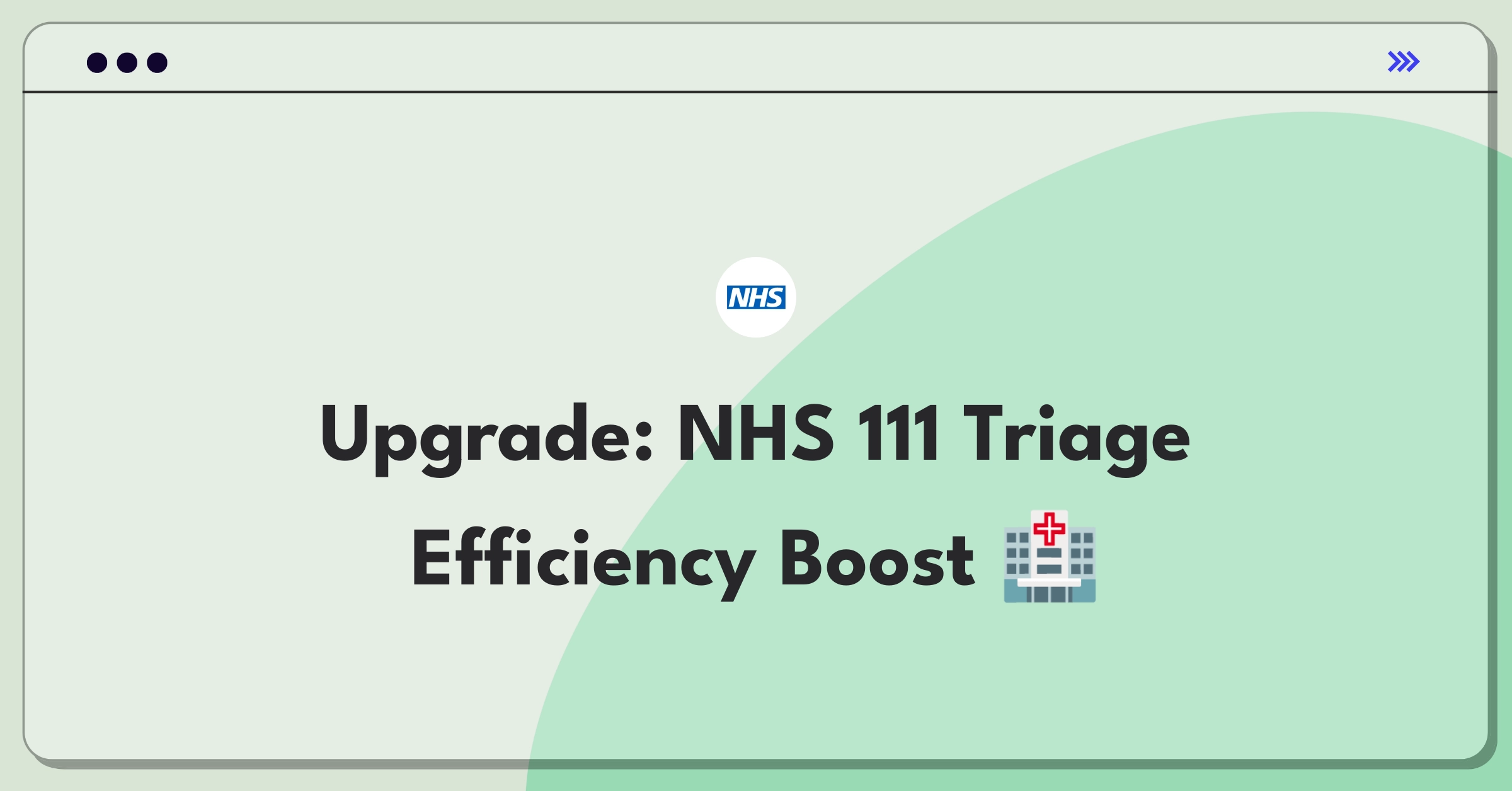 Product Management Healthcare Question: NHS 111 service improvement strategies for reduced wait times and increased assessment accuracy