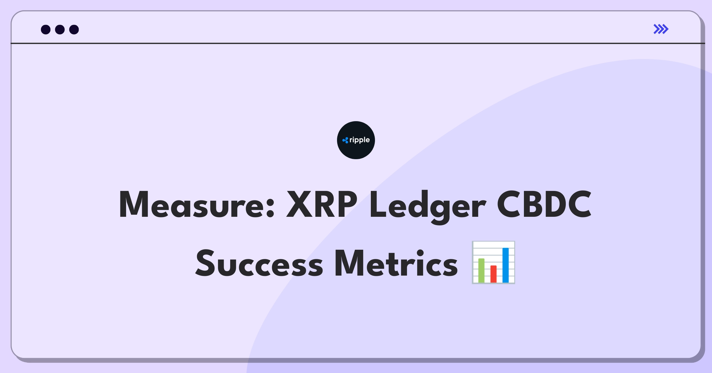 Product Management Metrics Question: Defining success for Ripple's XRP Ledger in CBDC implementation