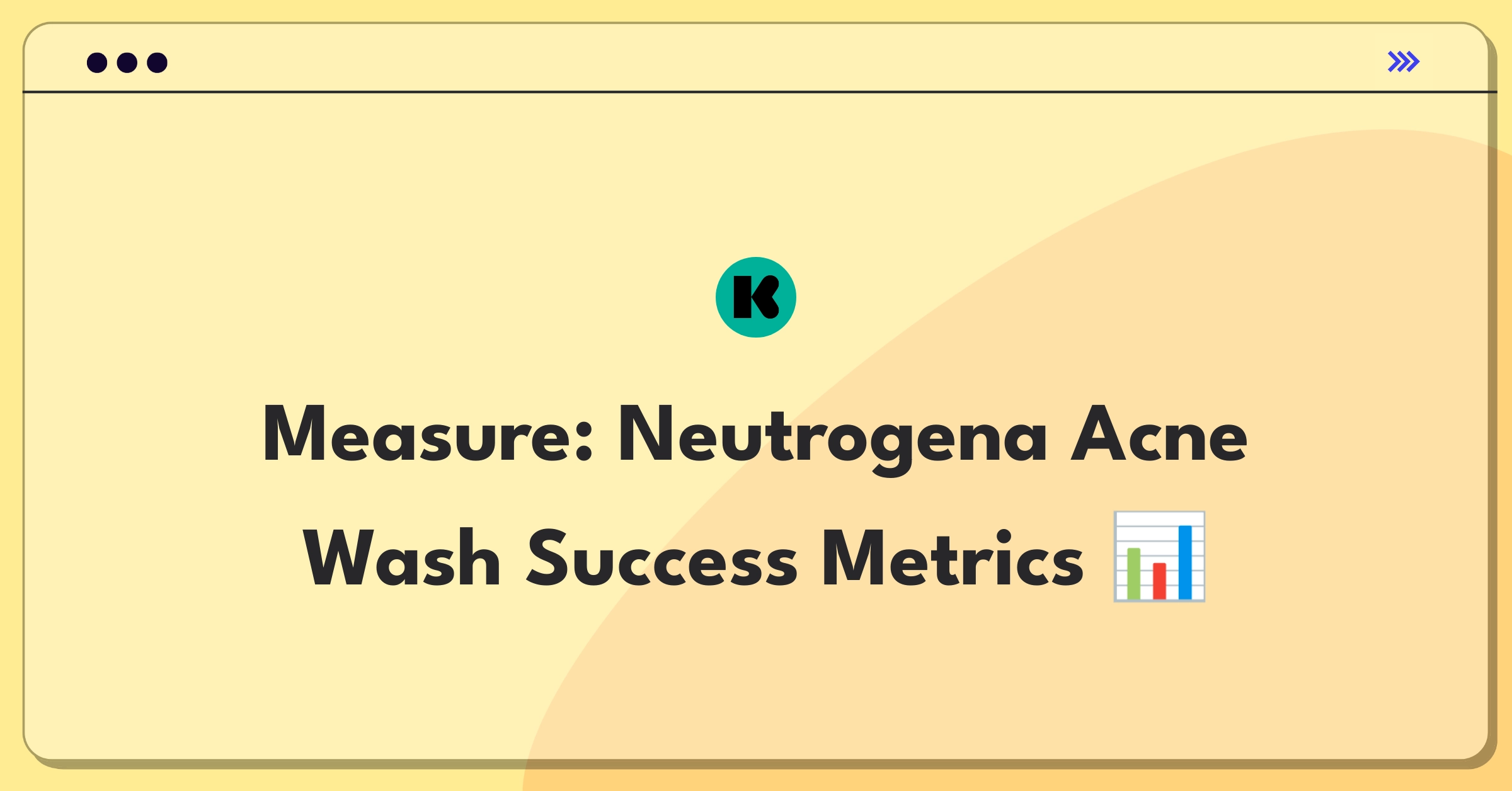 Product Management Analytics Question: Defining success metrics for Kenvue's Neutrogena Oil-Free Acne Wash