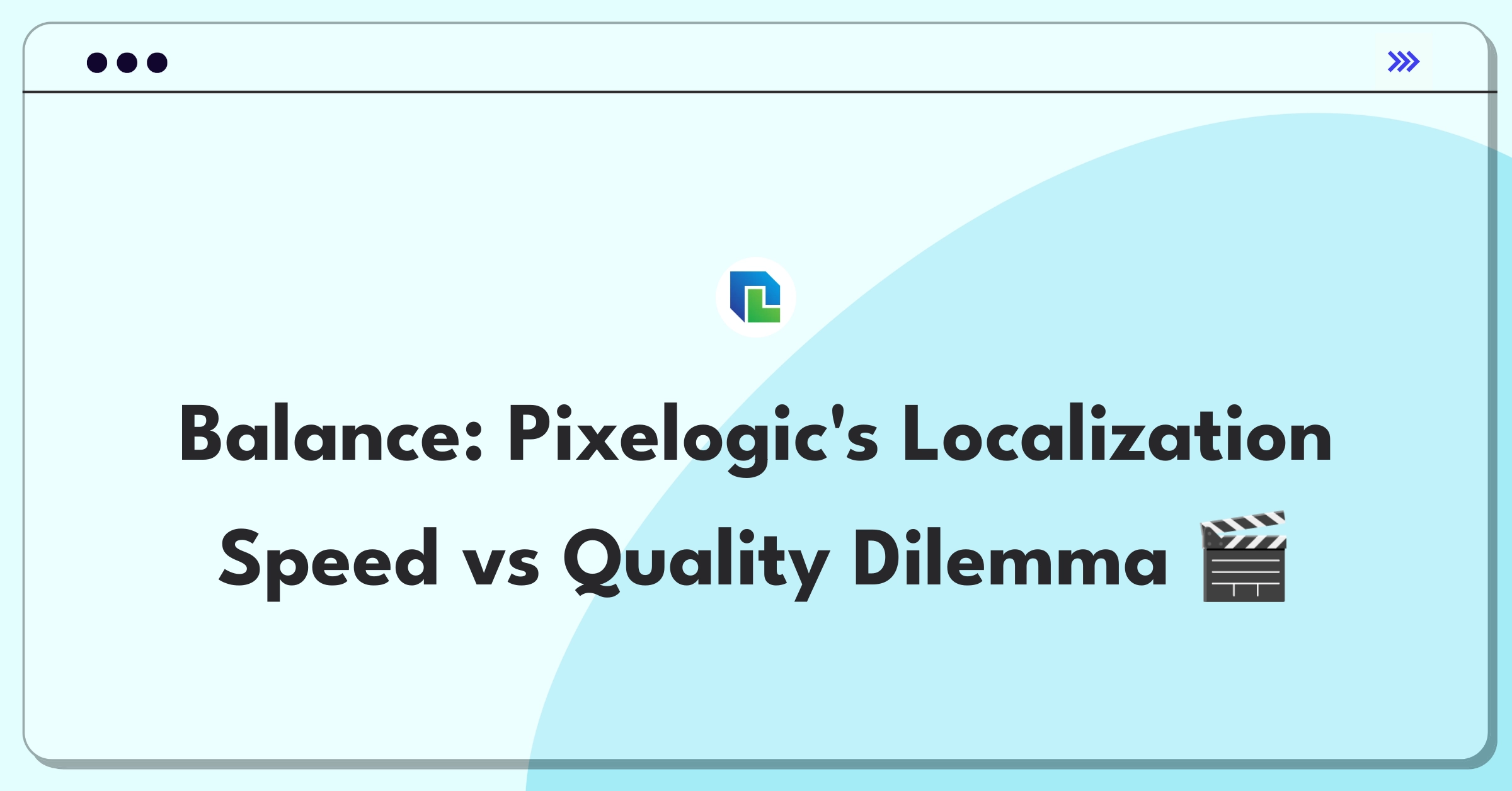 Product Management Trade-Off Question: Balancing localization speed and quality for Pixelogic Media's subtitling services