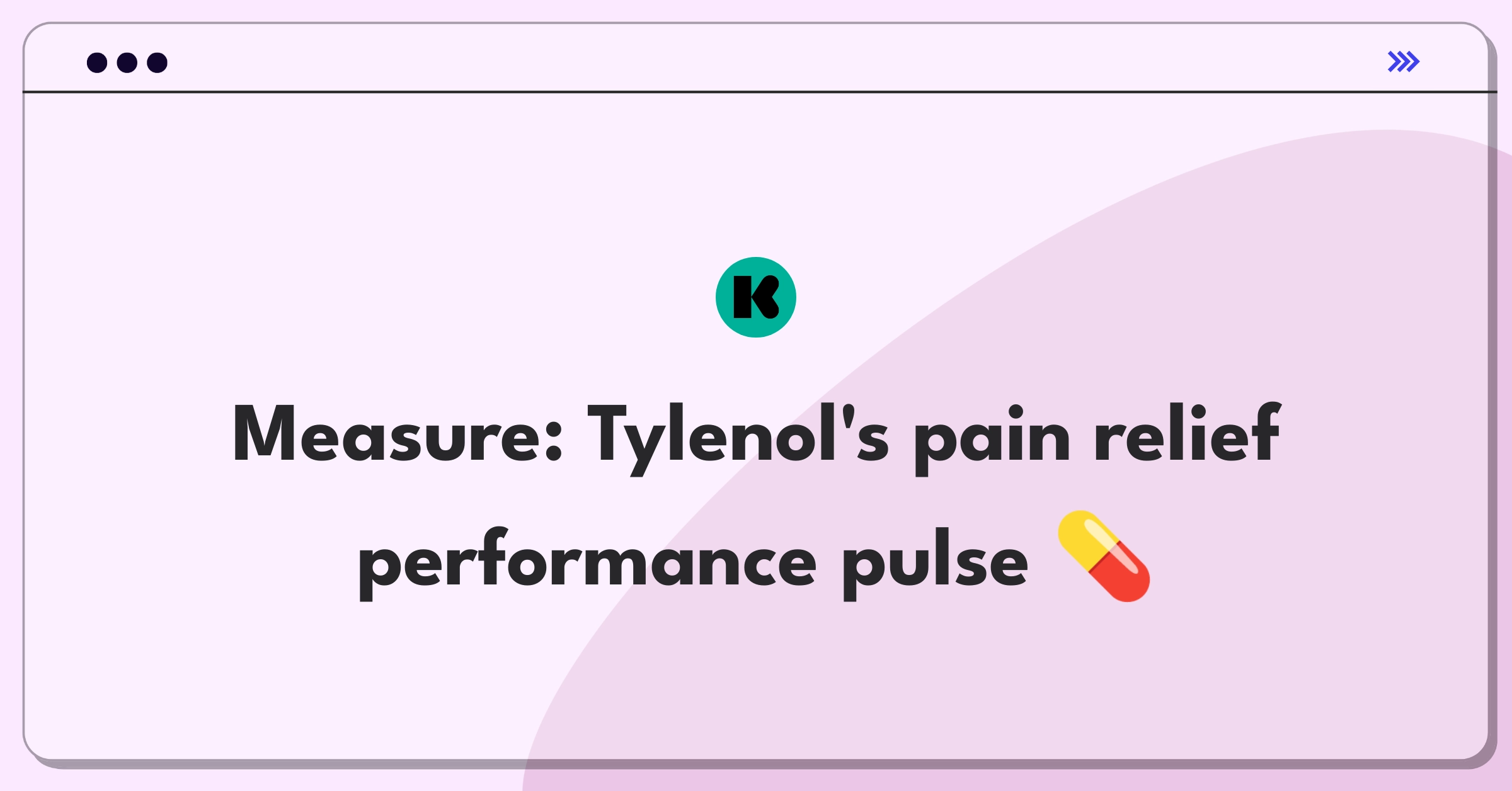 Product Management Success Metrics Question: Evaluating OTC pain reliever effectiveness and market performance