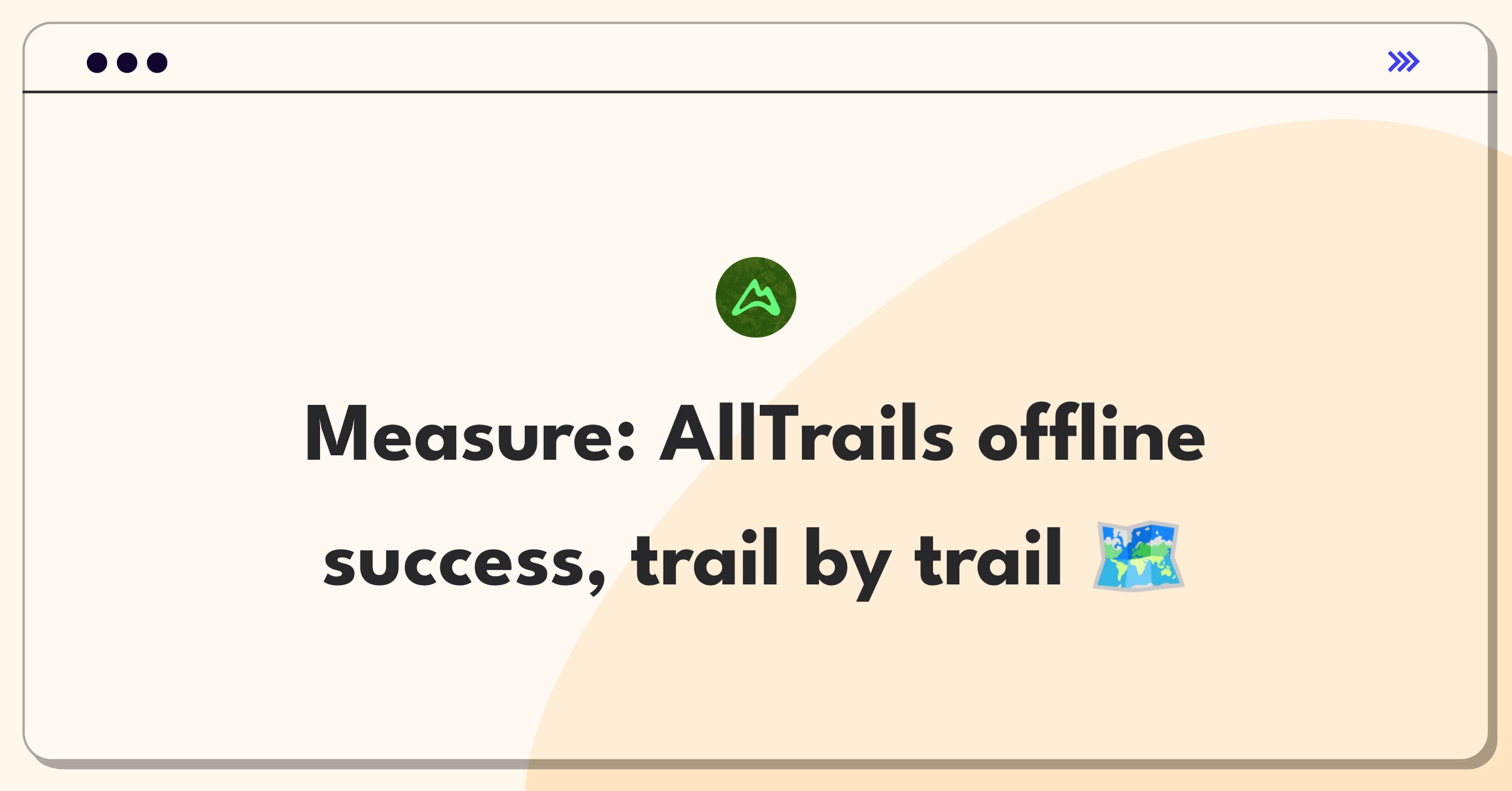 Product Management Success Metrics Question: Evaluating offline map downloads for hiking app