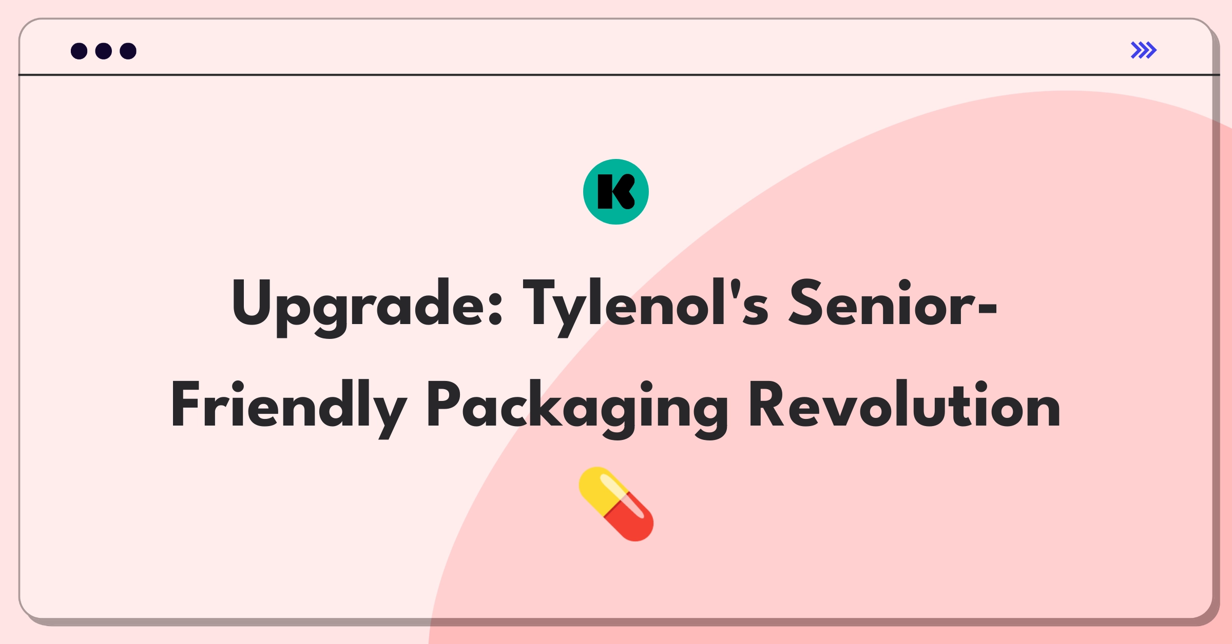 Product Management Improvement Question: Innovative packaging ideas for Tylenol to enhance senior usability