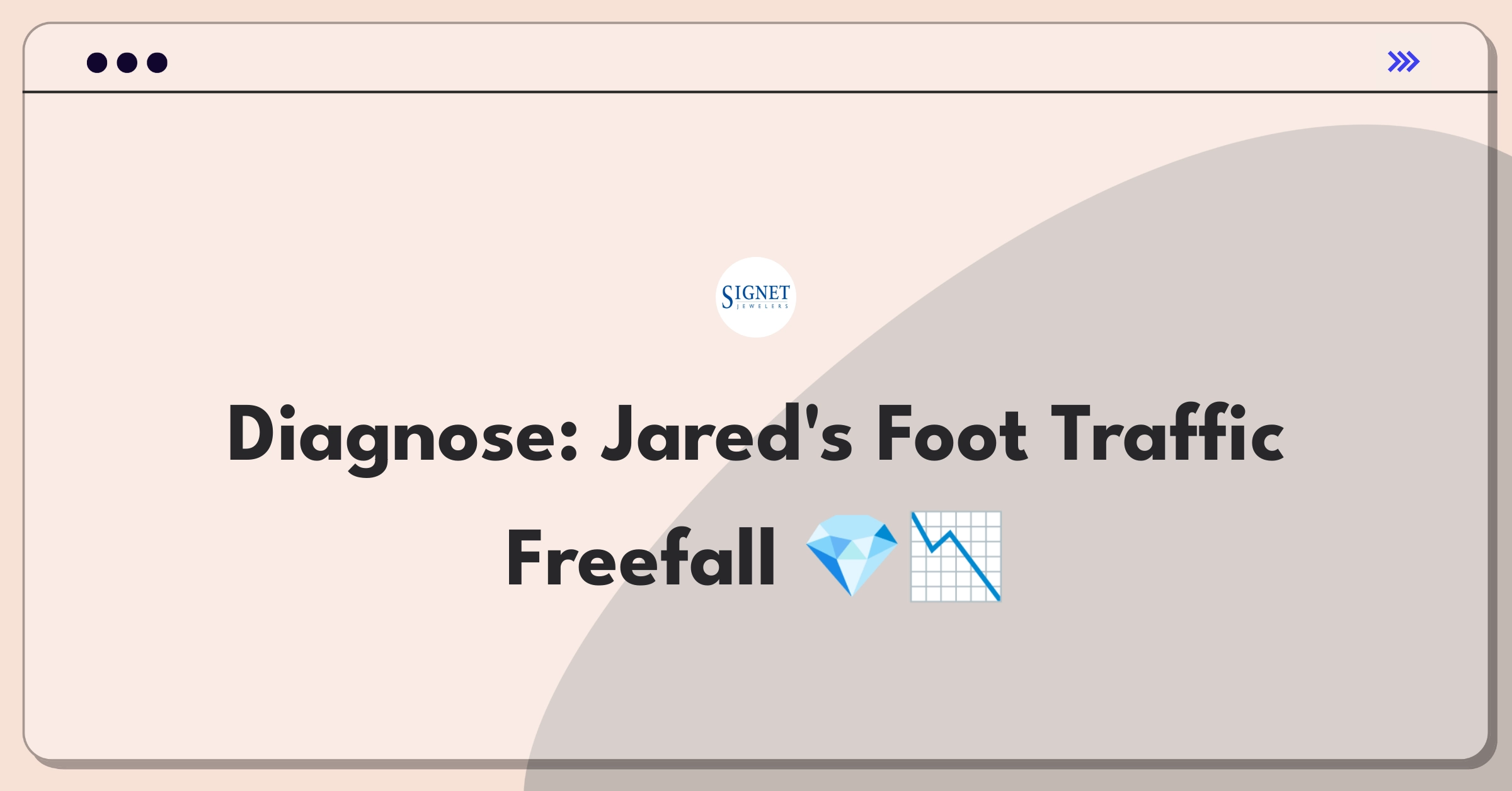 Product Management Root Cause Analysis Question: Investigating jewelry store foot traffic decline