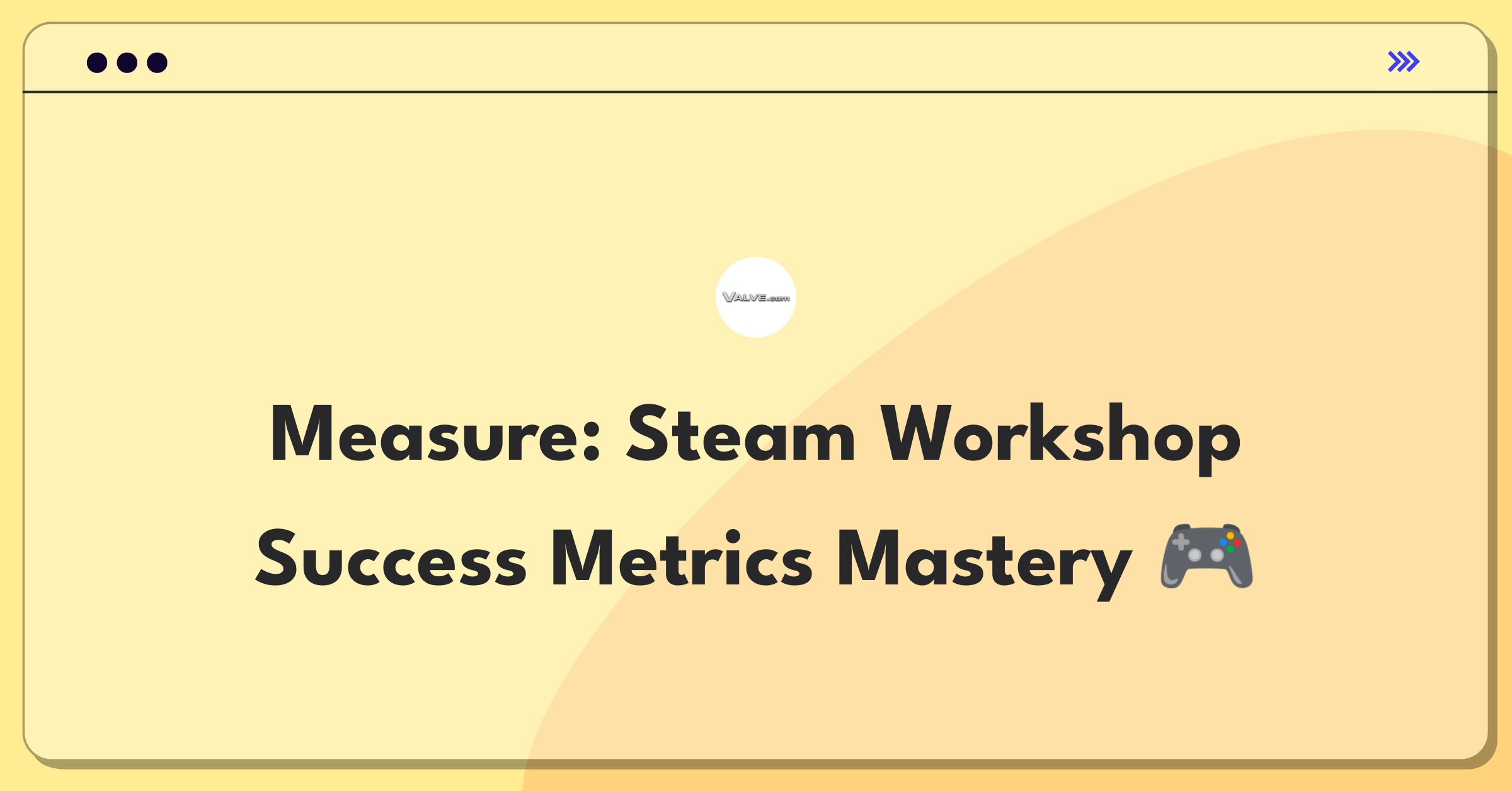 Product Management Metrics Question: Measuring success of Valve's Steam Workshop feature