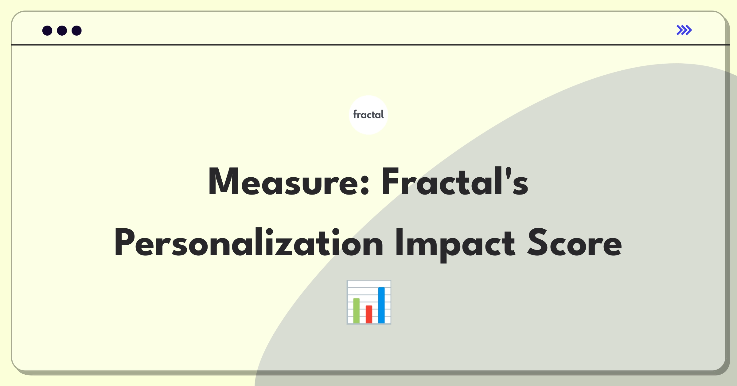 Product Management Metrics Question: Defining success for Fractal's customer segmentation and personalization tools