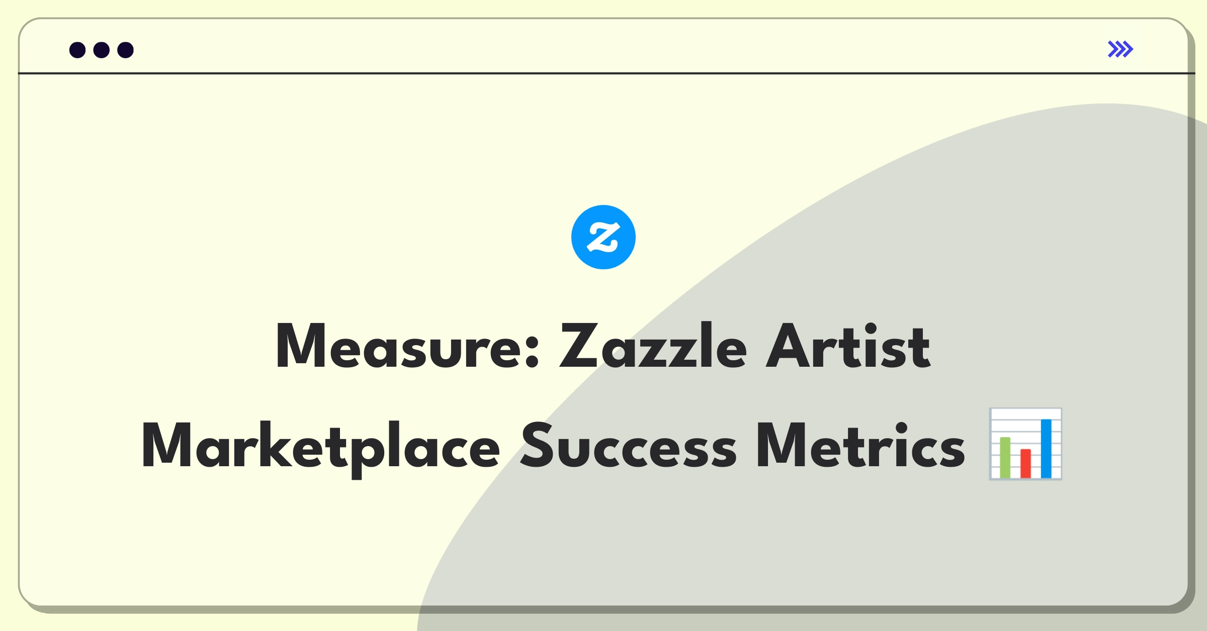 Product Management Analytics Question: Evaluating metrics for Zazzle's independent artist marketplace