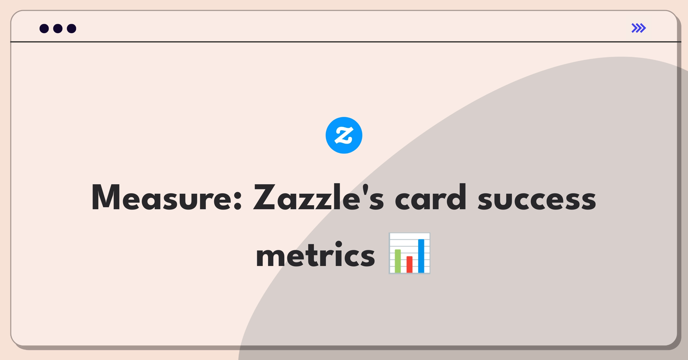 Product Management Analytics Question: Defining success metrics for Zazzle's personalized business card service