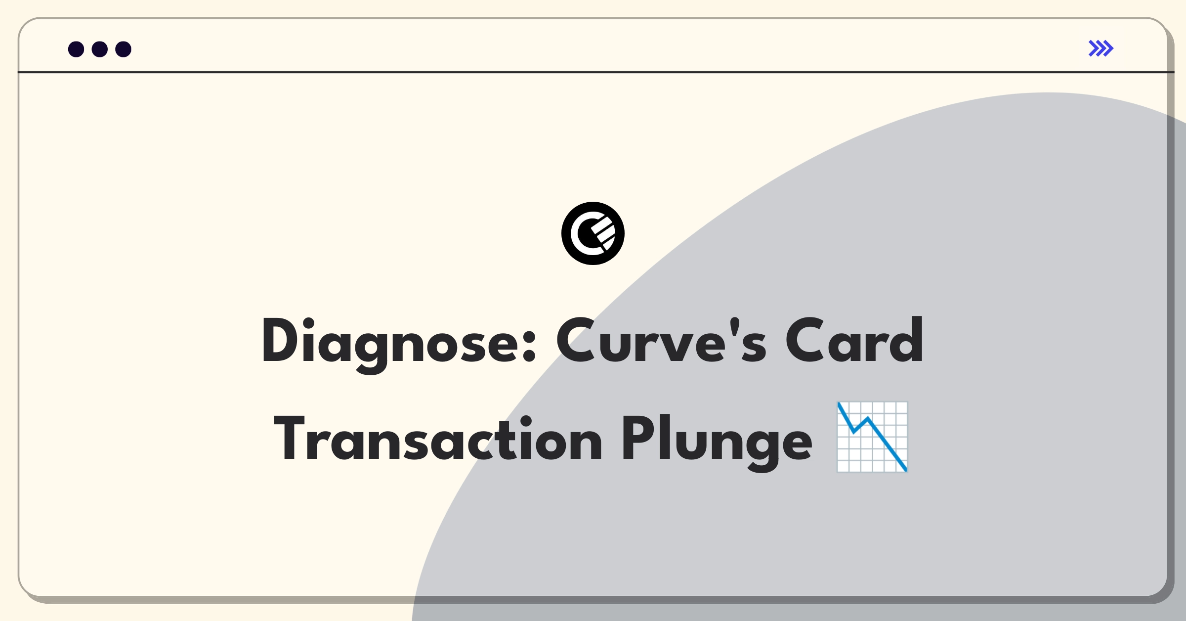 Product Management Root Cause Analysis Question: Investigating Curve's card transaction volume decline