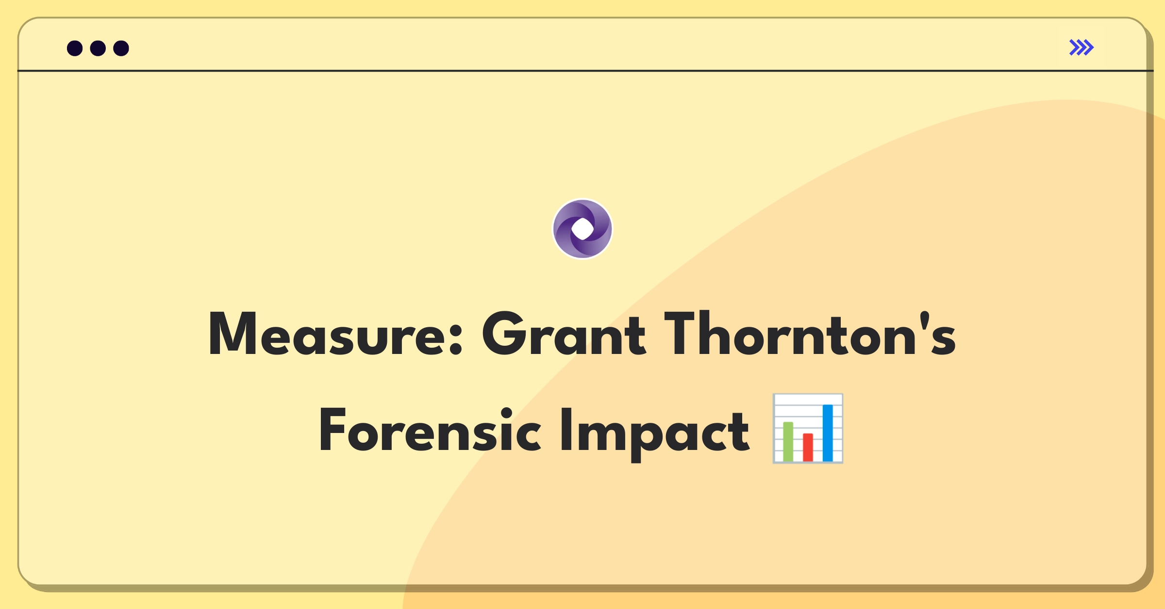 Product Management Success Metrics Question: Defining KPIs for Grant Thornton's forensic accounting services