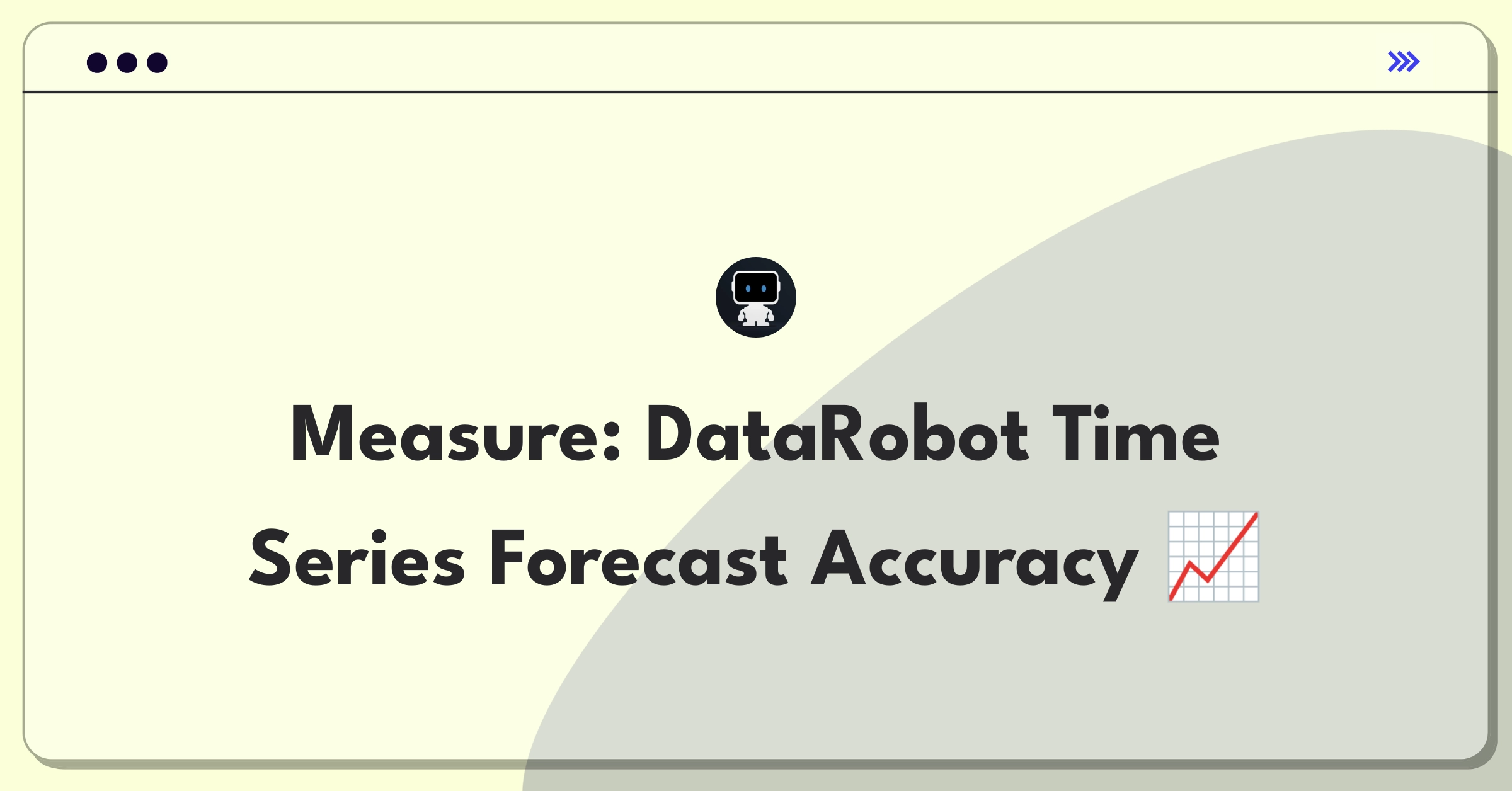 Product Management Analytics Question: Evaluating metrics for DataRobot's Time Series forecasting capabilities