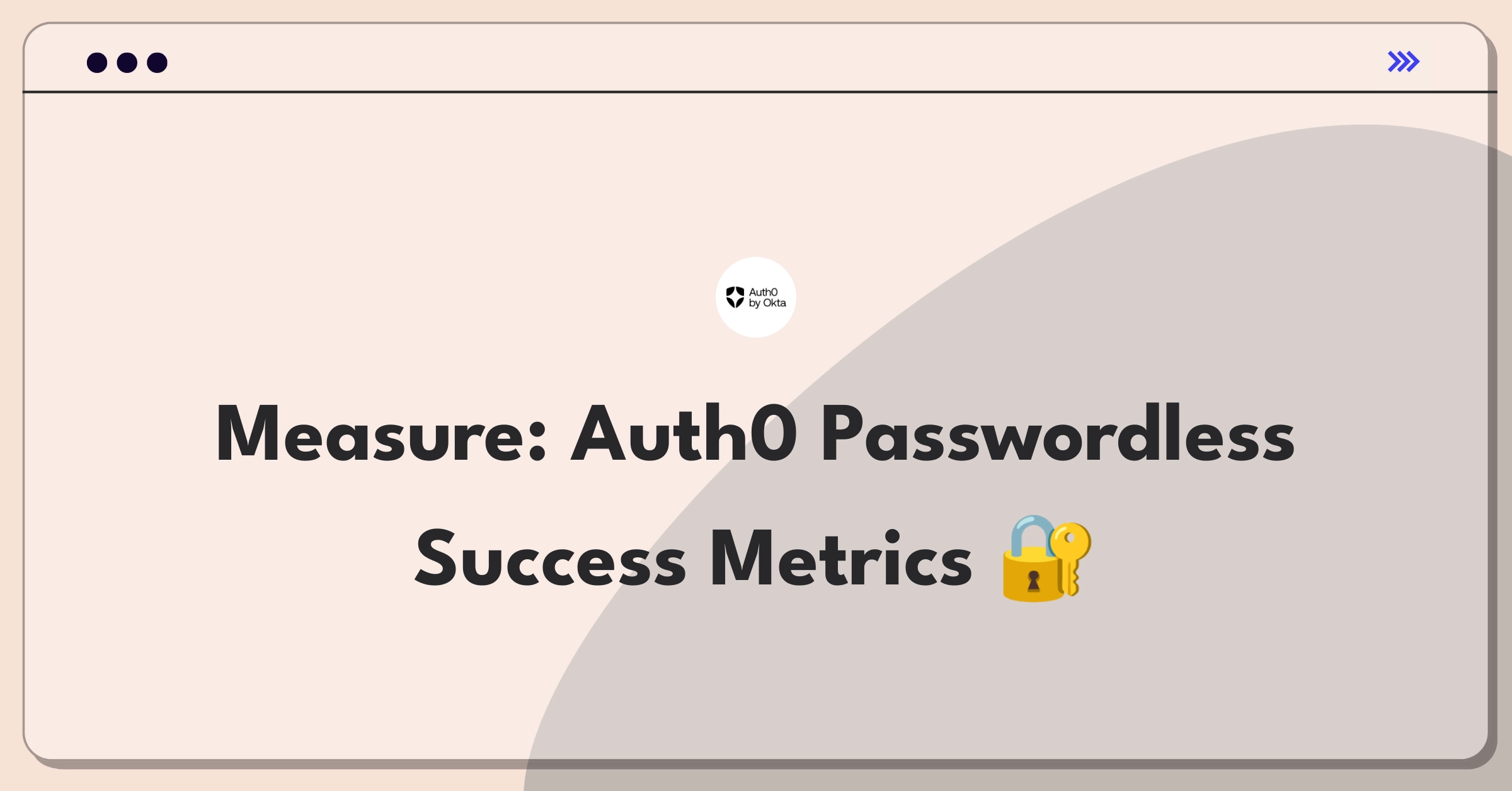 Product Management Success Metrics Question: Evaluating Auth0's passwordless authentication solution performance