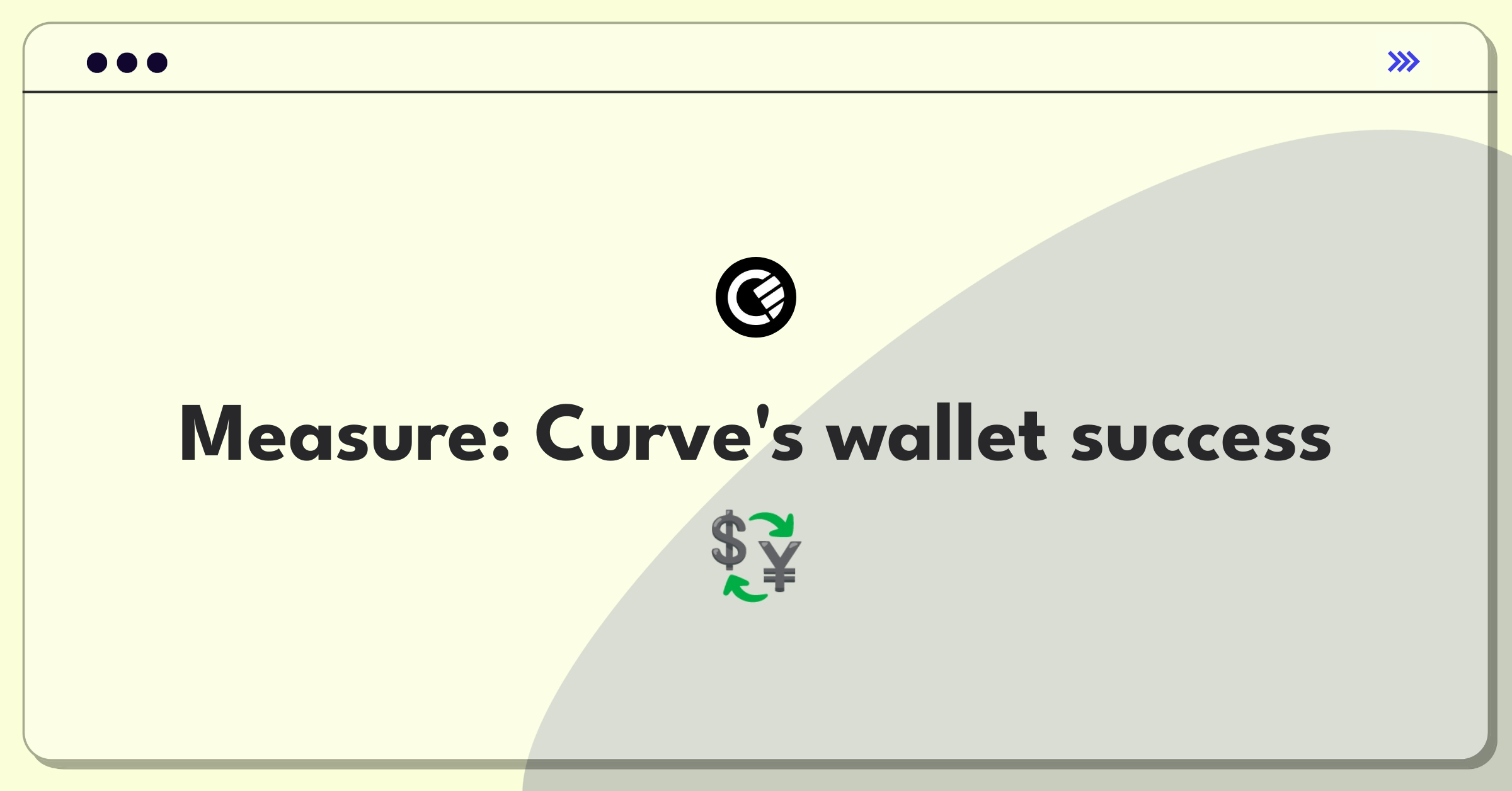 Product Management Metrics Question: Define success for Curve's multi-currency wallet feature