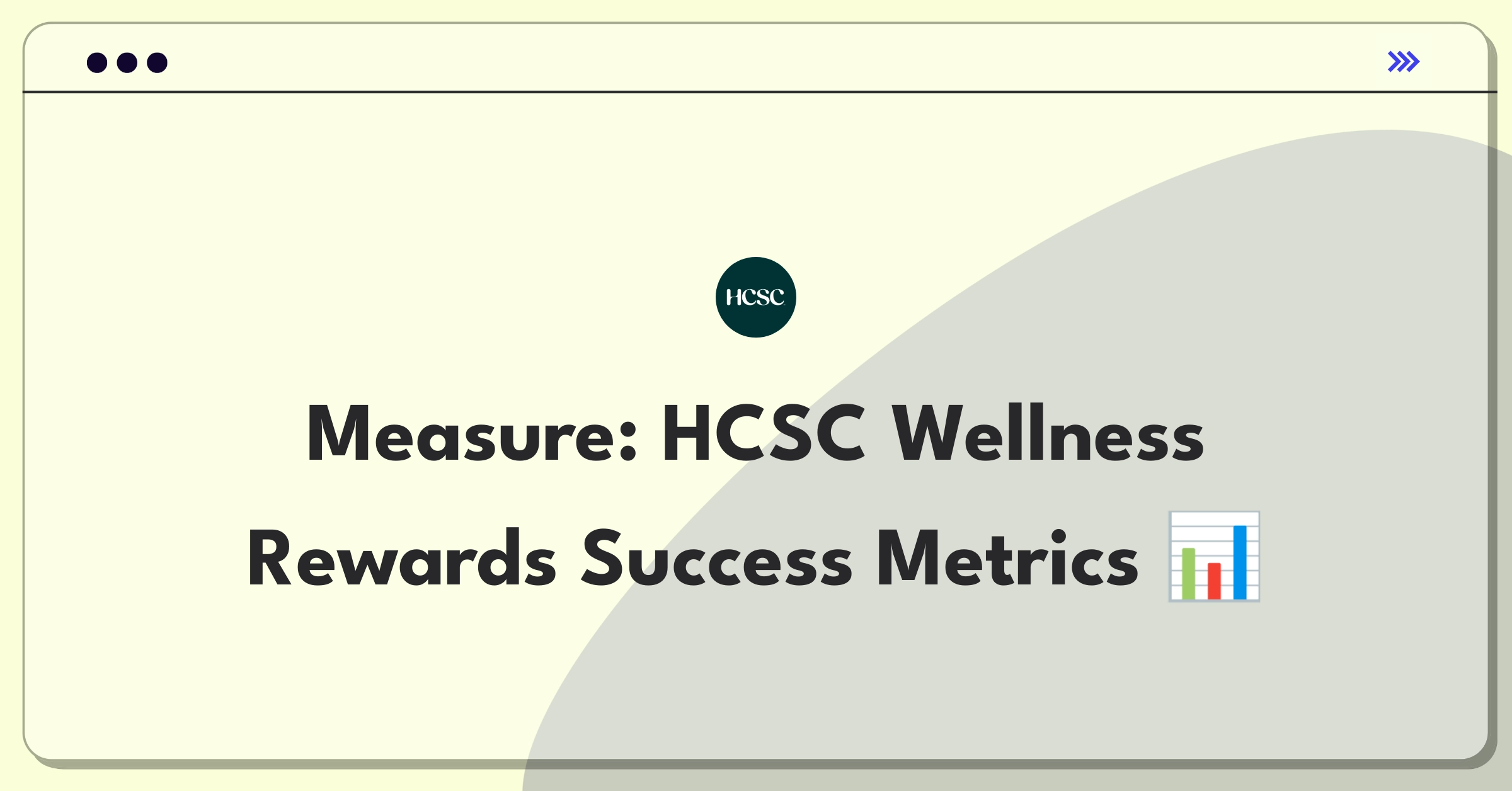 Product Management Metrics Question: Defining success for HCSC's wellness rewards program through key performance indicators