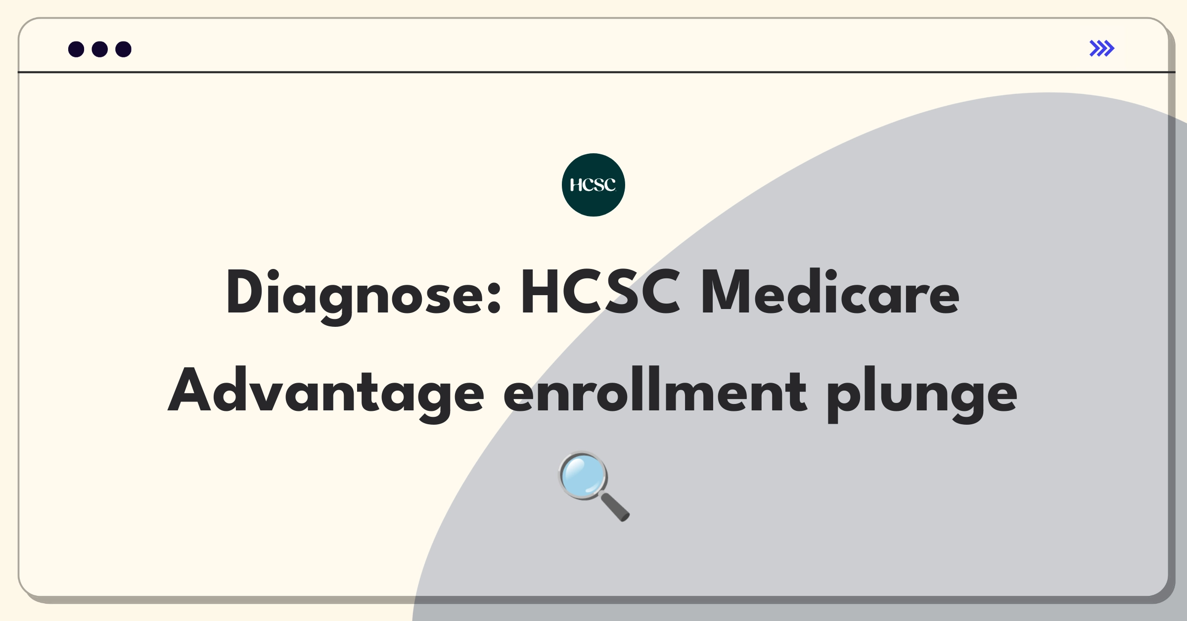 Product Management Root Cause Analysis Question: Investigating Medicare Advantage plan enrollment decline for HCSC