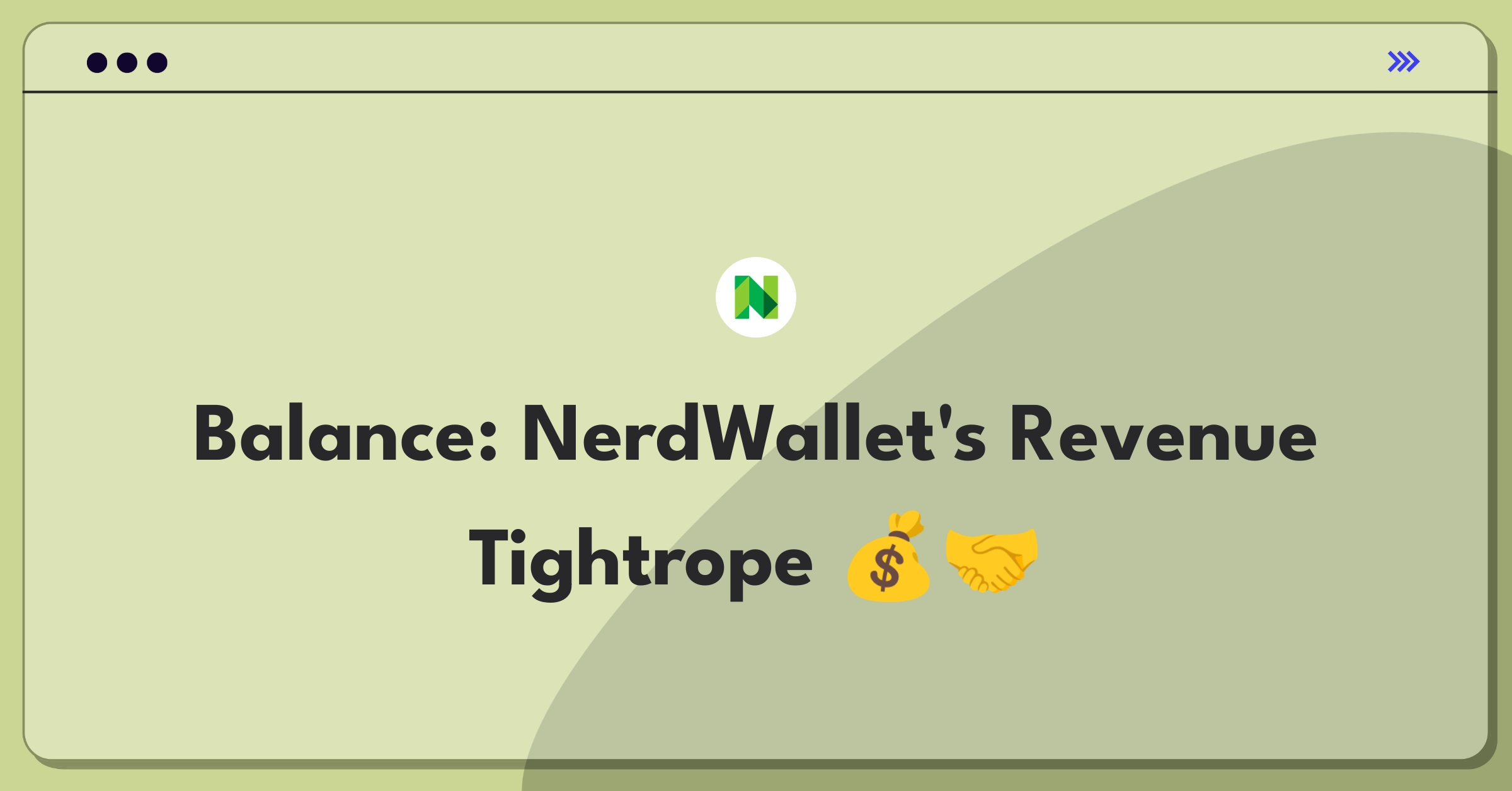 Product Management Trade-off Question: NerdWallet balancing sponsored content revenue against user trust