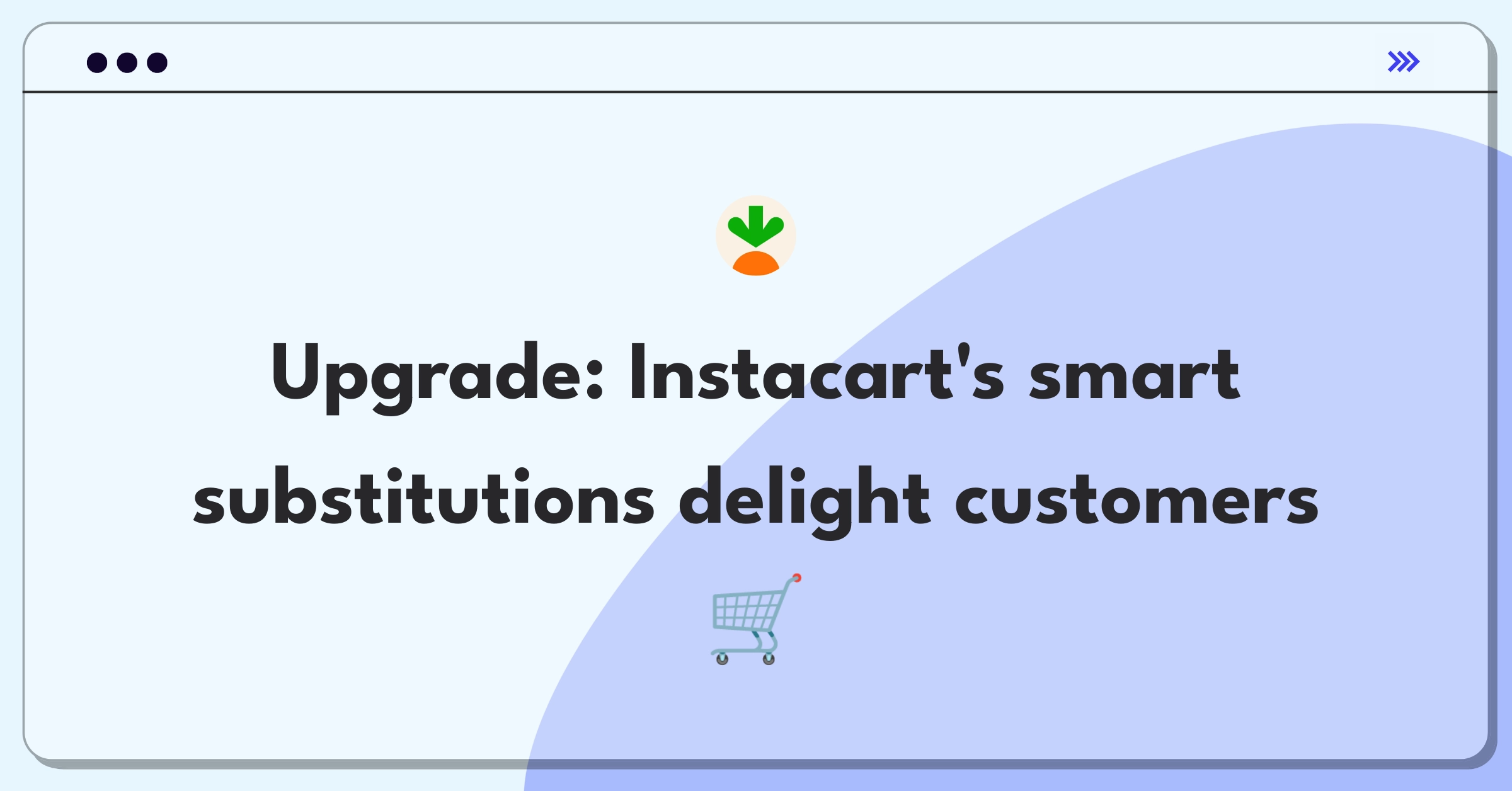 Product Management Improvement Question: Refining Instacart's substitution system for better customer satisfaction