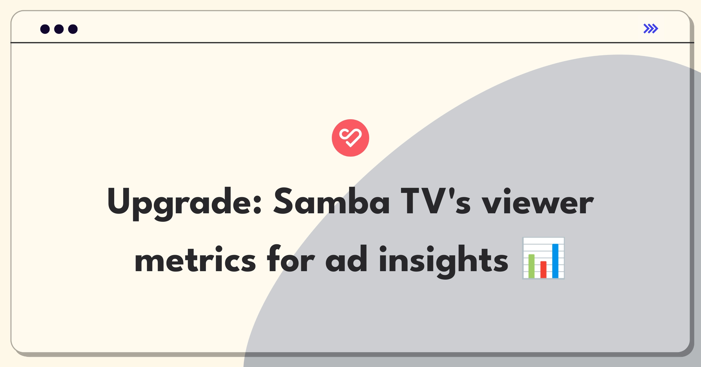 Product Management Improvement Question: Refining Samba TV's viewer engagement metrics for actionable advertiser insights